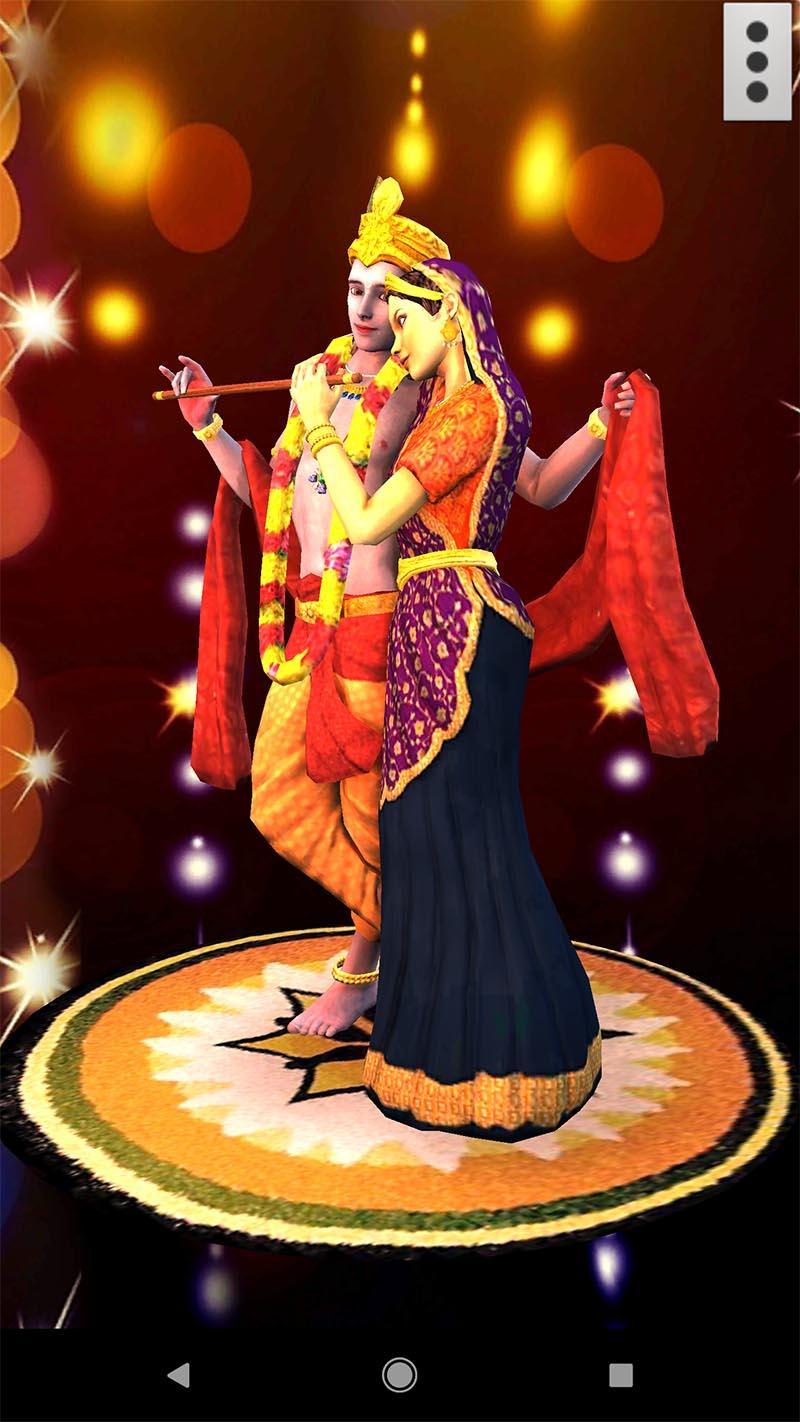Tải xuống hình nền 3D Radha Krishna 800x1422 cho điện thoại di động