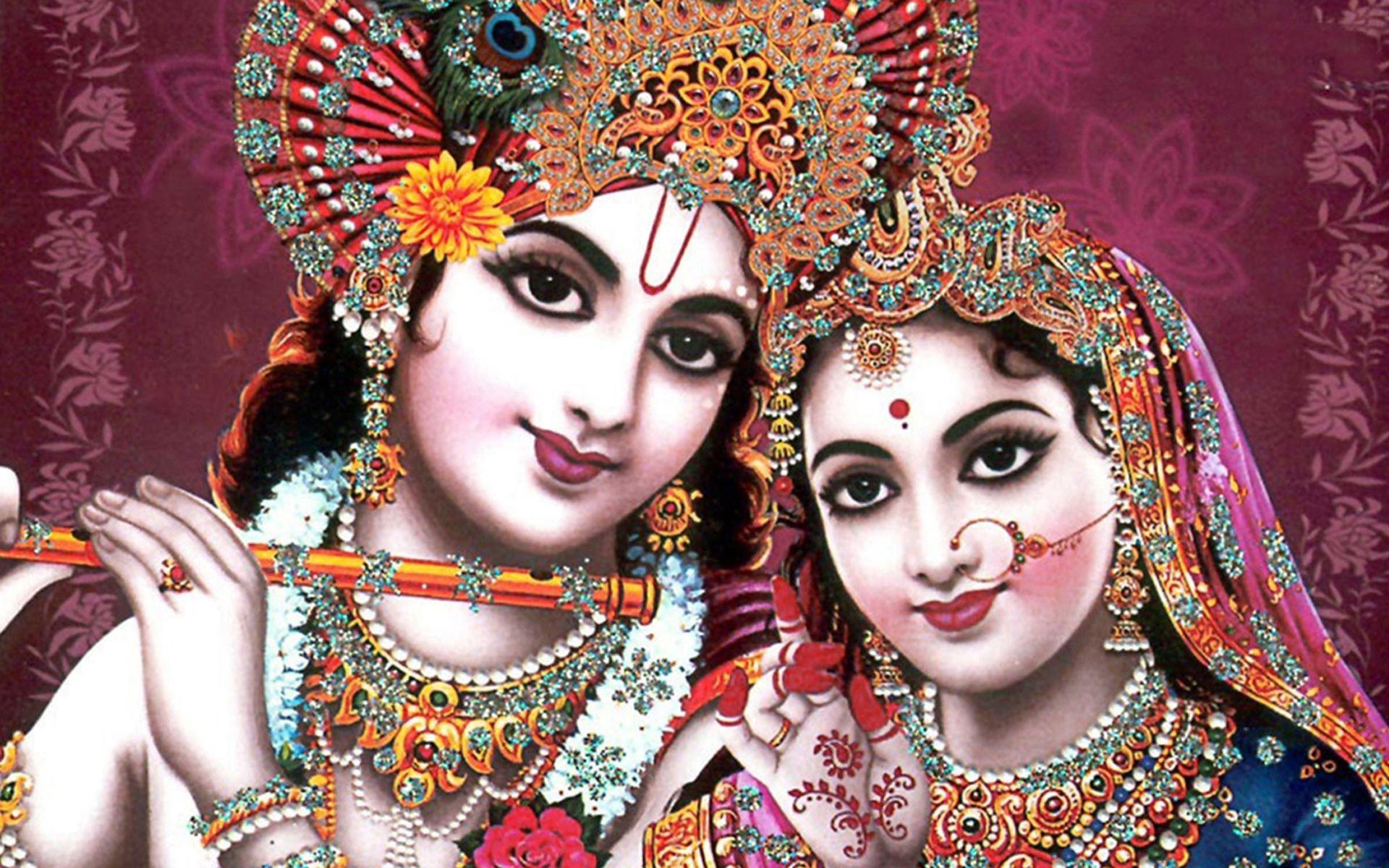 1920x1200 Tải xuống miễn phí Thần Ấn Độ Radha Krishna Hình nền HD Hình nền