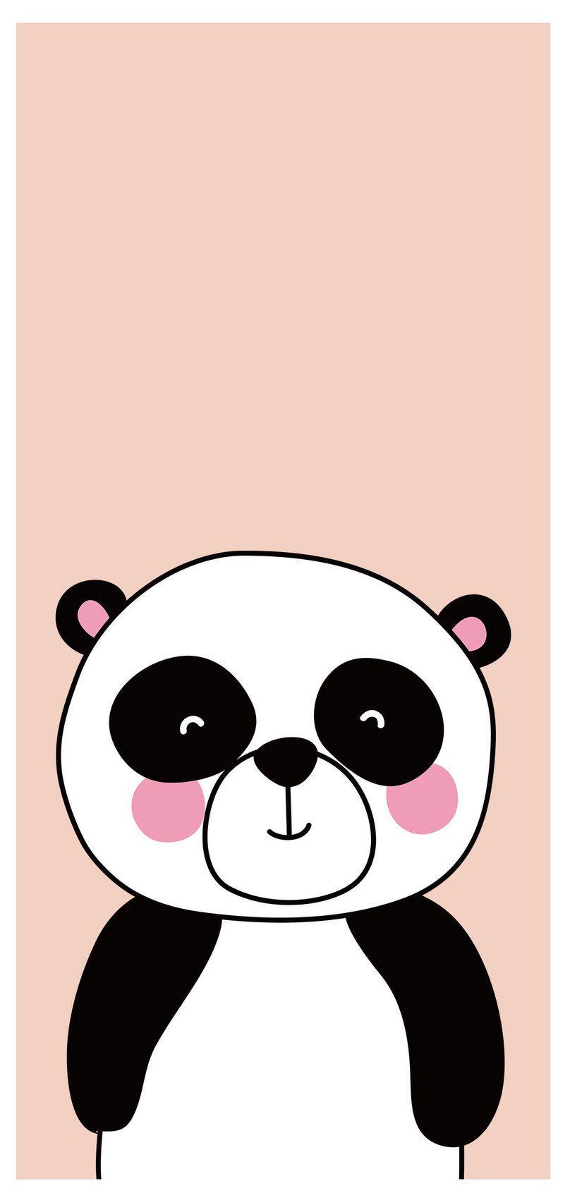 808x1692 cartoon panda mobile phone wallpaper background image free