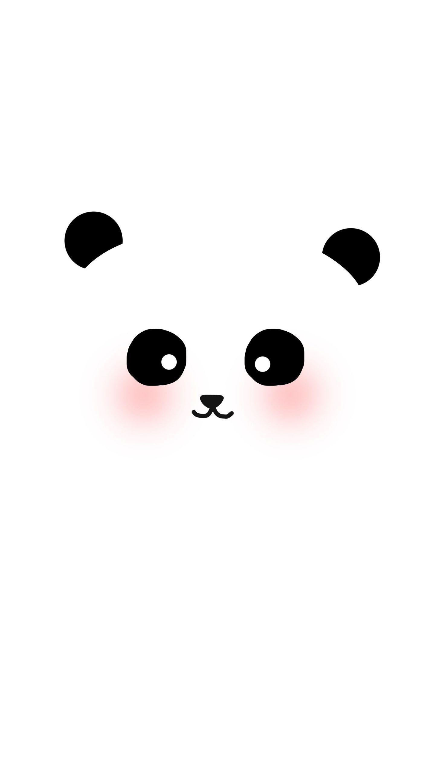 1440x2560 cute panda & polar bear illustration phone wallpaper