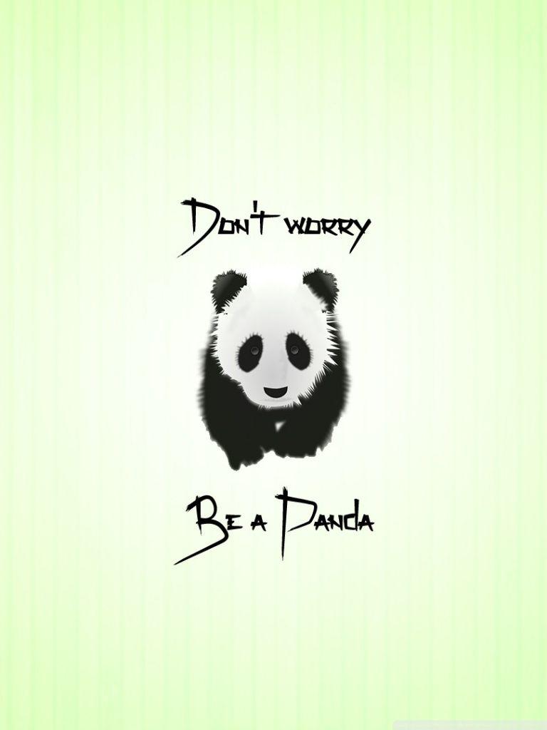 768x1024 Be a Panda Ultra HD Desktop Background Wallpaper for 4K UHD TV