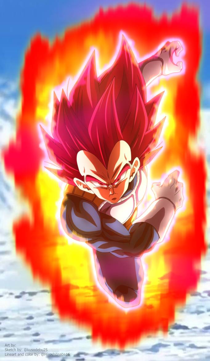 vegeta ssj god red