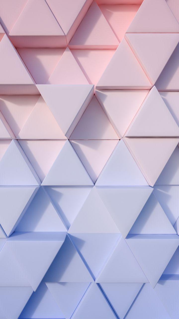720x1280 Triangle Pastel 3D 4k Moto G, X Xperia Z Z3 Compact