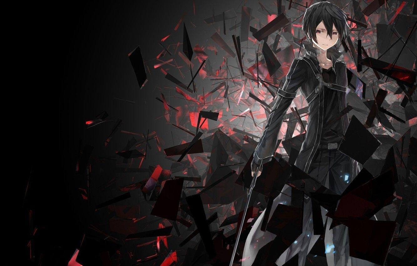 1332x850 Wallpaper fragments, sword, anime, art, Sword art online, Sword