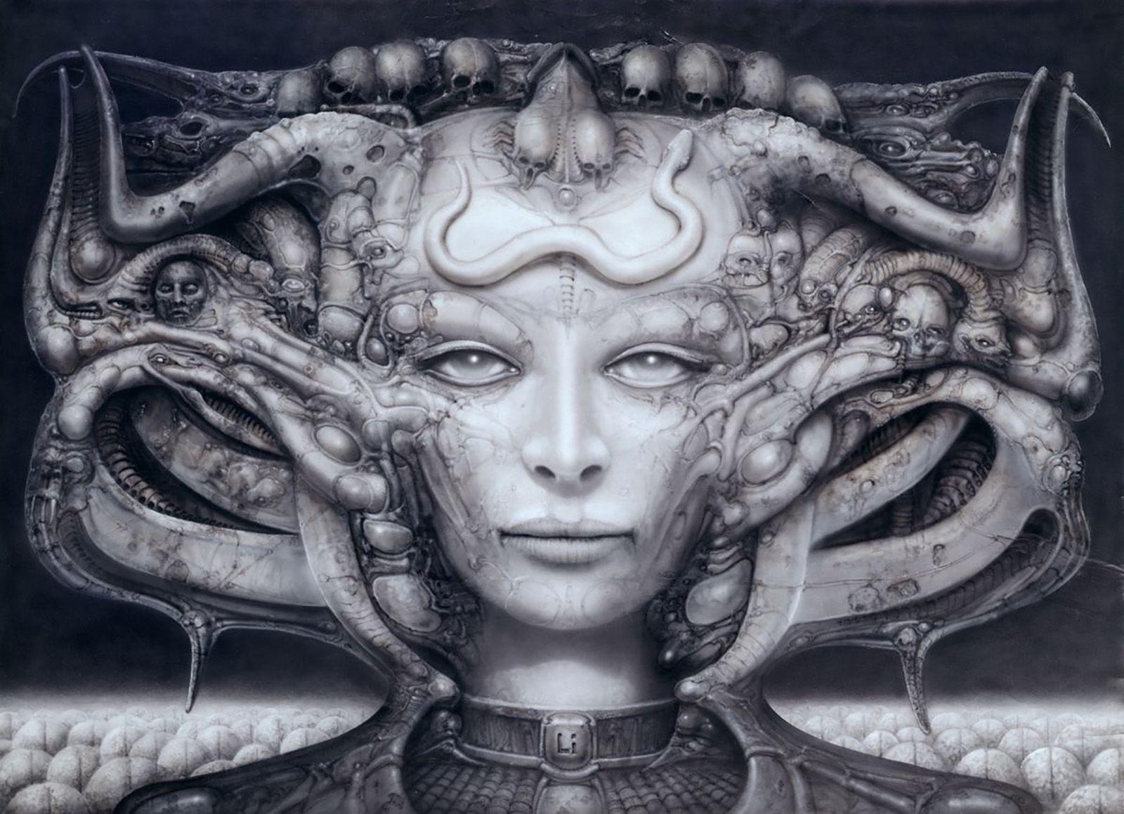 Science Fiction Wallpaper Gallery featuring H R Giger 