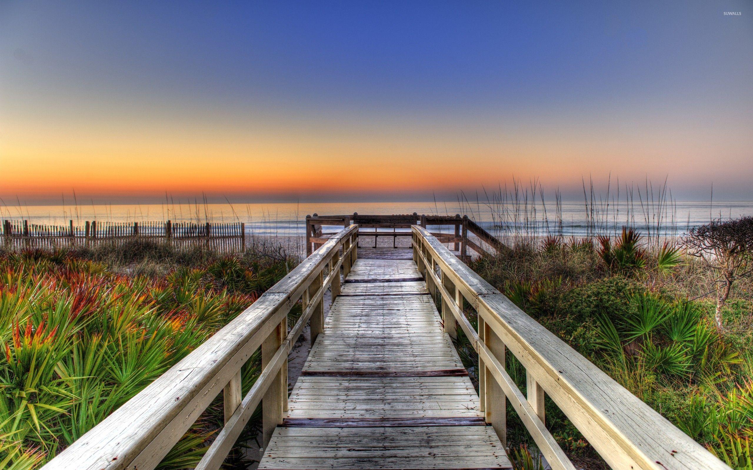 Boardwalk at Ocean Sunset Wallpapers - Top Free Boardwalk at Ocean Sunset Backgrounds