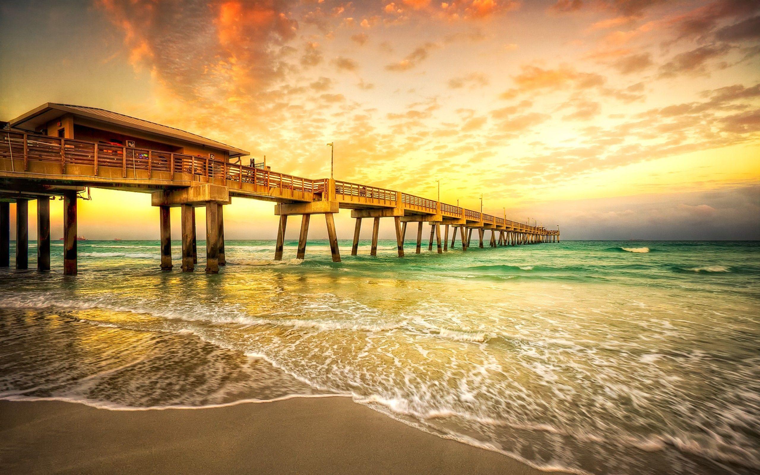 Boardwalk at Ocean Sunset Wallpapers - Top Free Boardwalk at Ocean