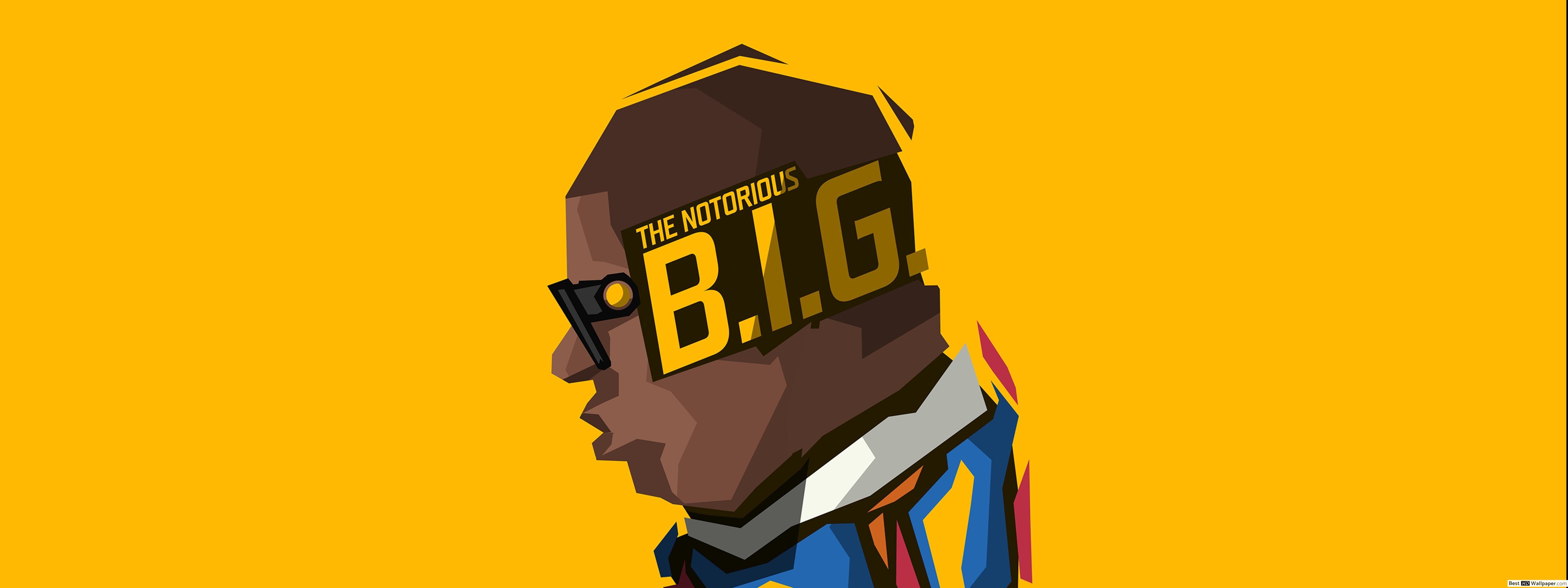 5600x2100 The Notorious B.I.G Minimalist HD wallpaper download