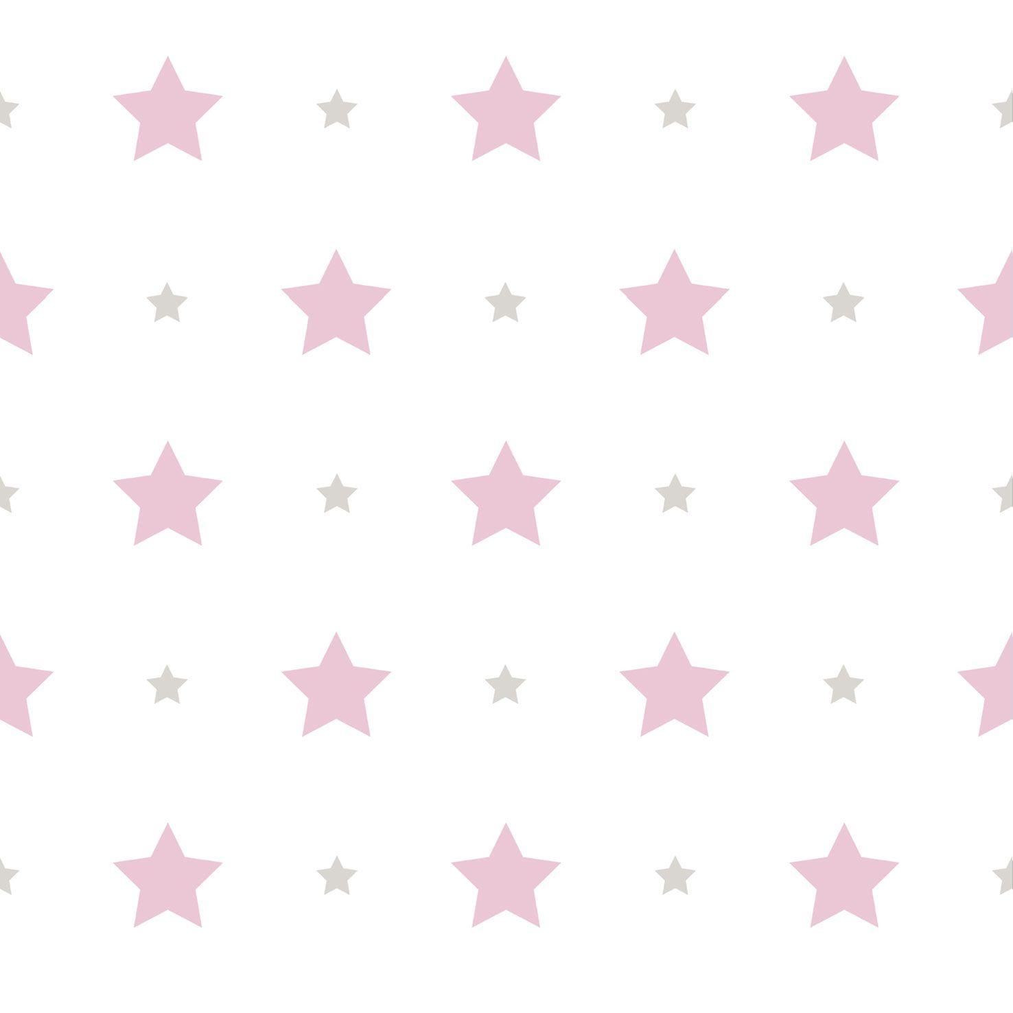 Pastel Pink Background With Stars gambar ke 17