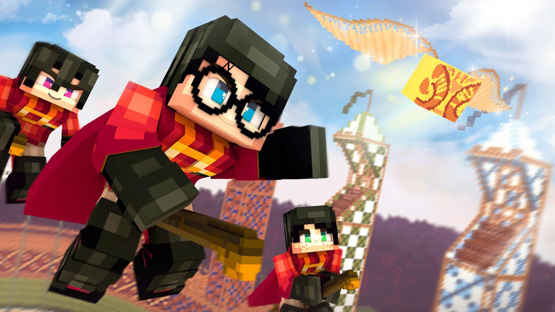 1920x1080 [Minecraft Wallpaper] Harry Potter Quidditch, Supawit Oat