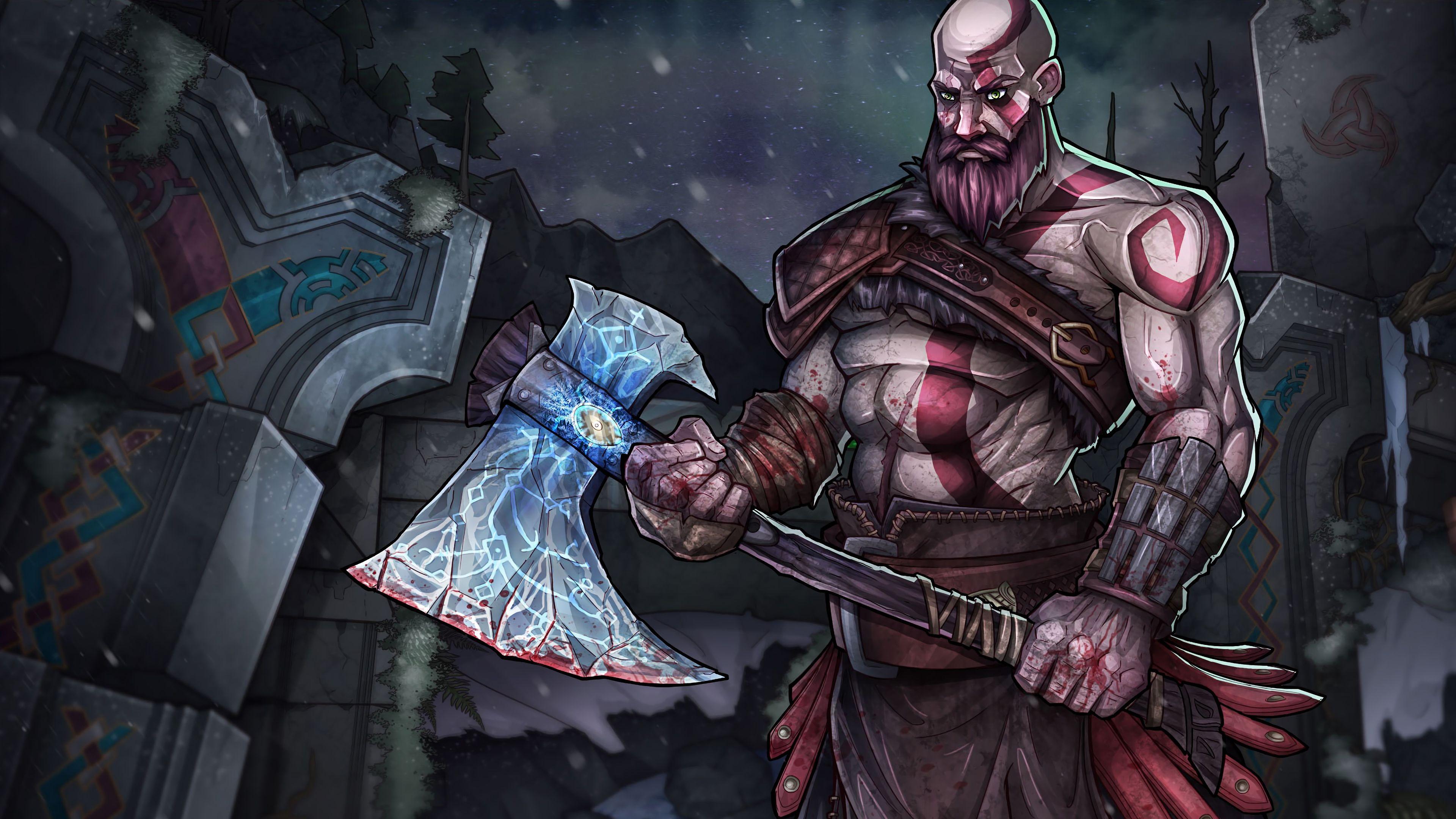 3840x2160 God Of War 2018 Background