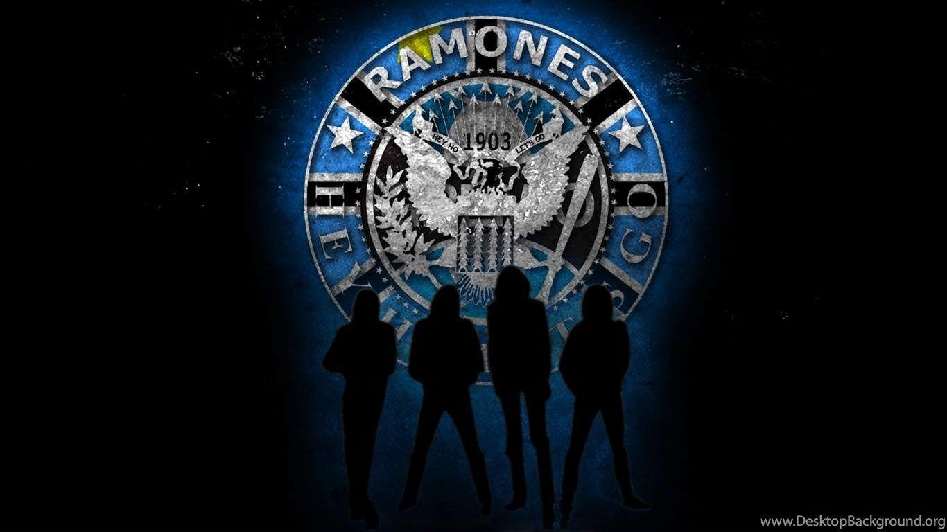 1366x768 Silhouettes Ramones Wallpaper Desktop Background