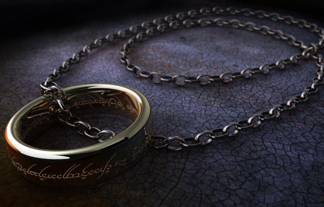 1332x850 Wallpaper surface, labels, the Lord of the rings, ring, chain