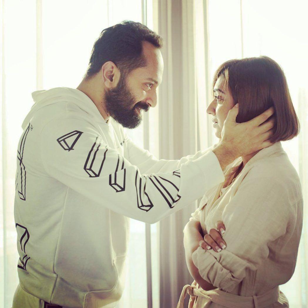 1049x1049 When Nazriya turned model for Fahadh Faasil