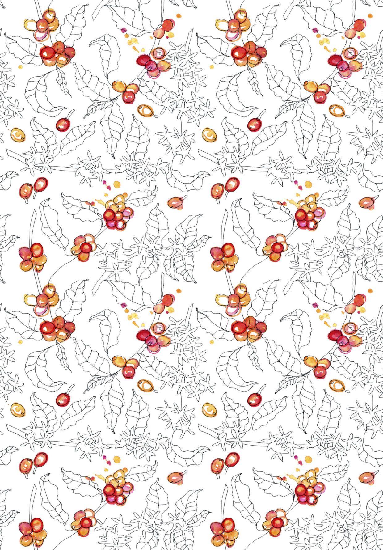 1240x1780 Pattern Design Coffee