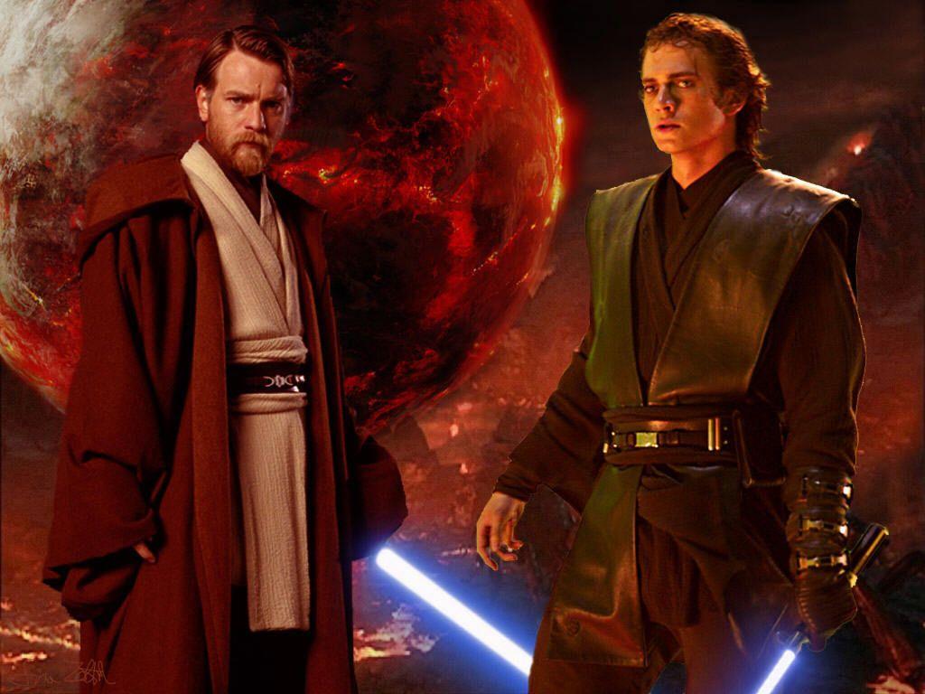 1024x768 Obi Wan & Anakin Run A Gauntlet
