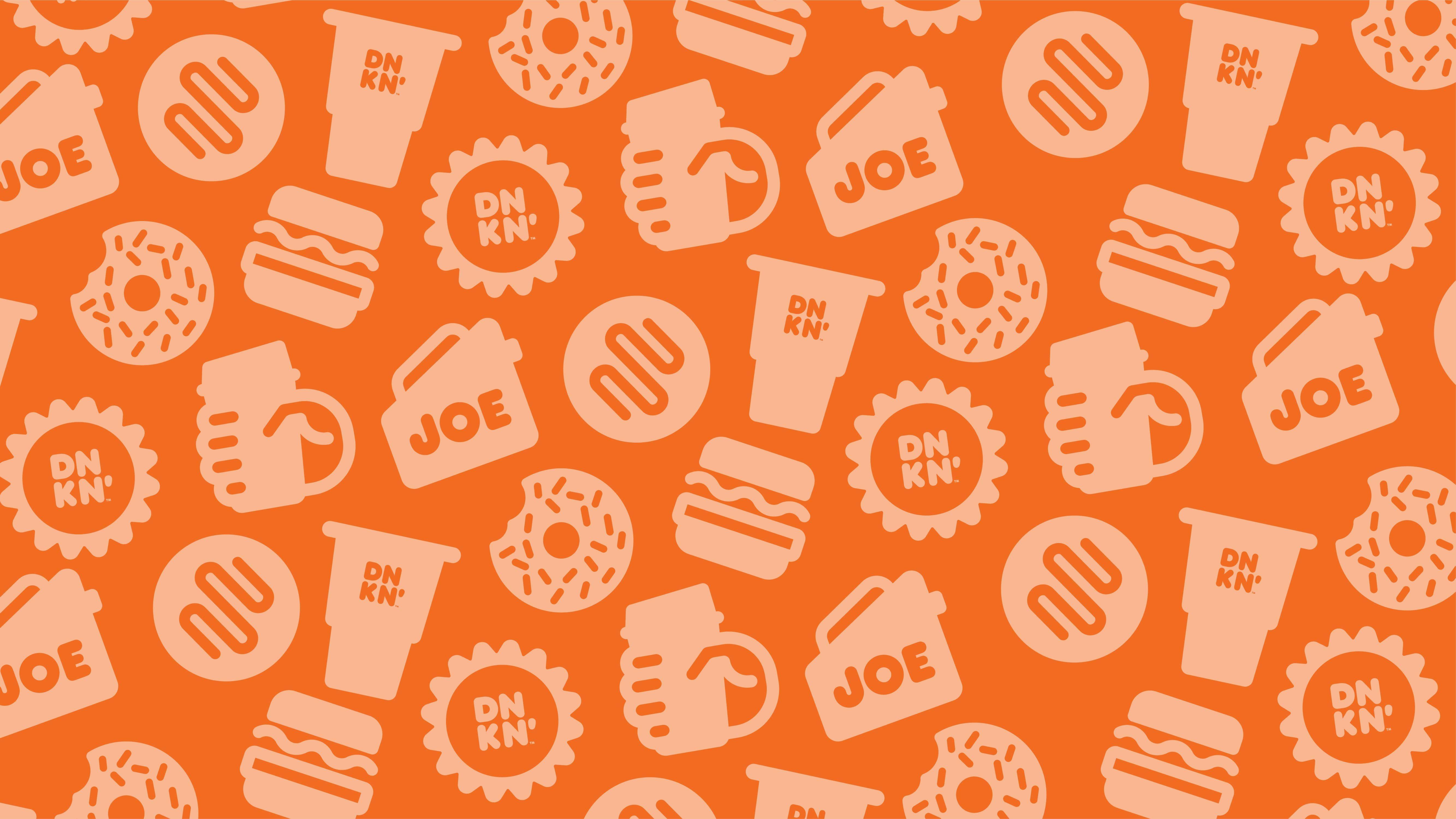 5334x3001 Dunkin' Background for Your Virtual Coffee Break. Dunkin'