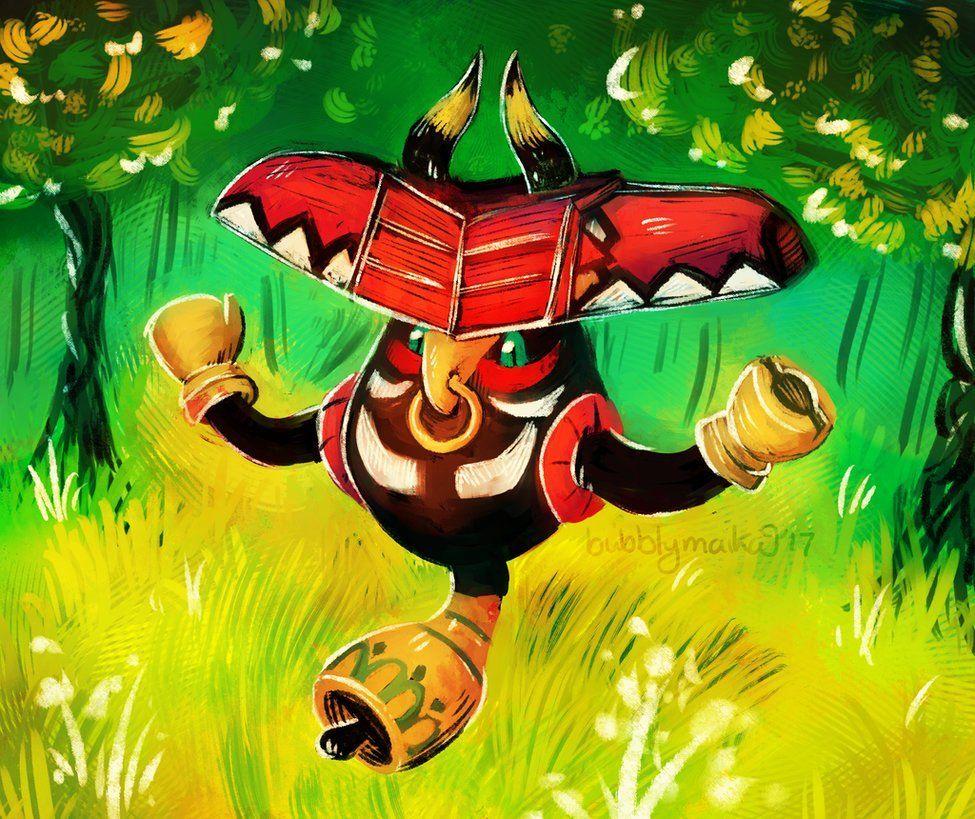 975x819 Tapu Bulu by bubblymaika. Pokemon, Pokémon species