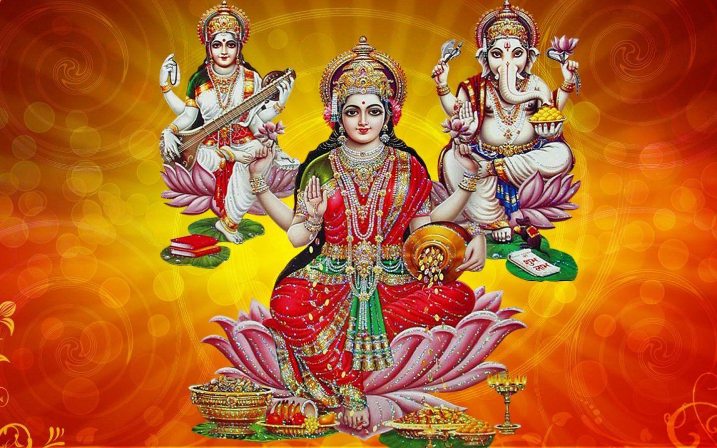 1440x900 Lakshmi Mata Wallpaper. Goddess Lakshmi