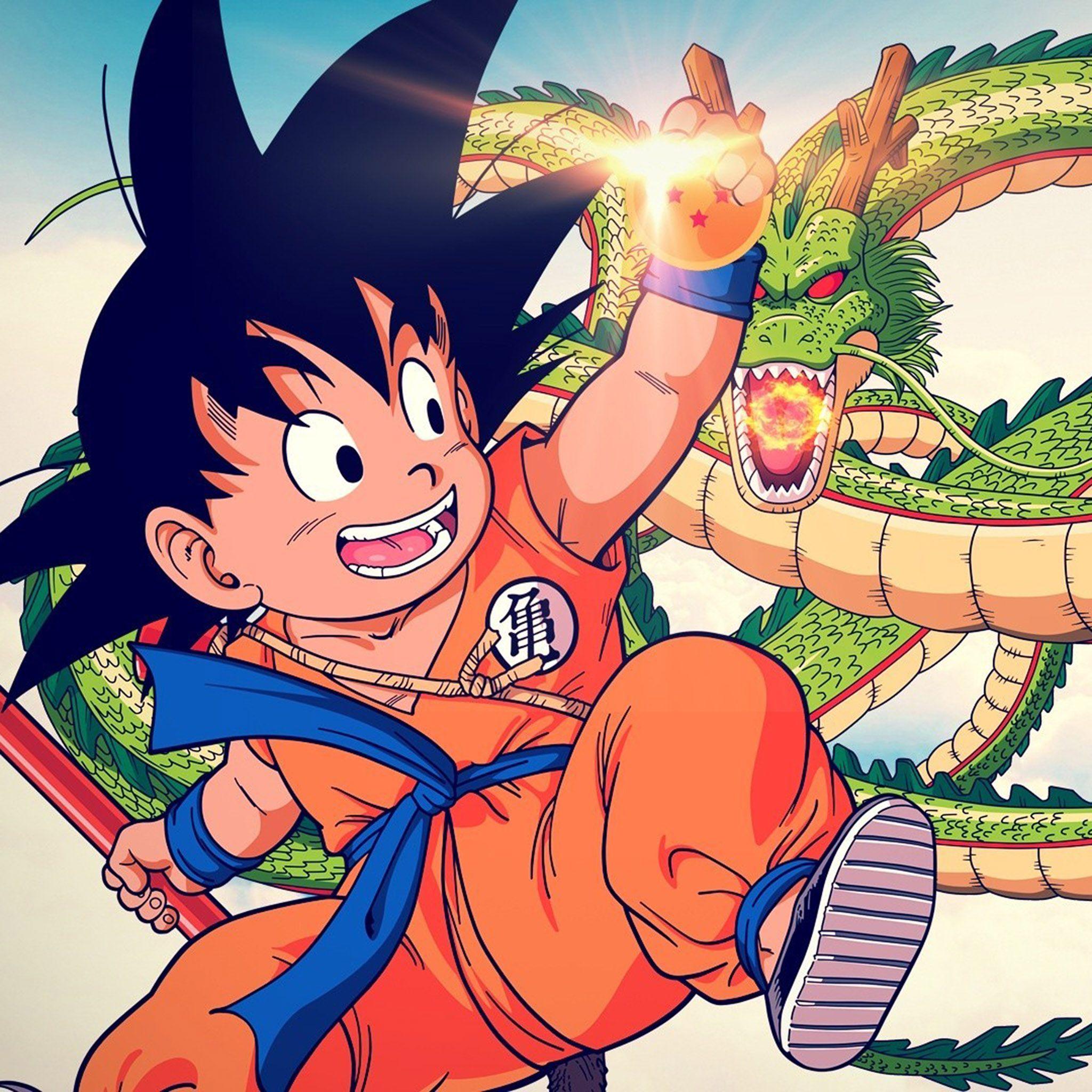 2048x2048 FREEIOS7. Goku Kid Dragonball HD IPhone IPad Wallpaper