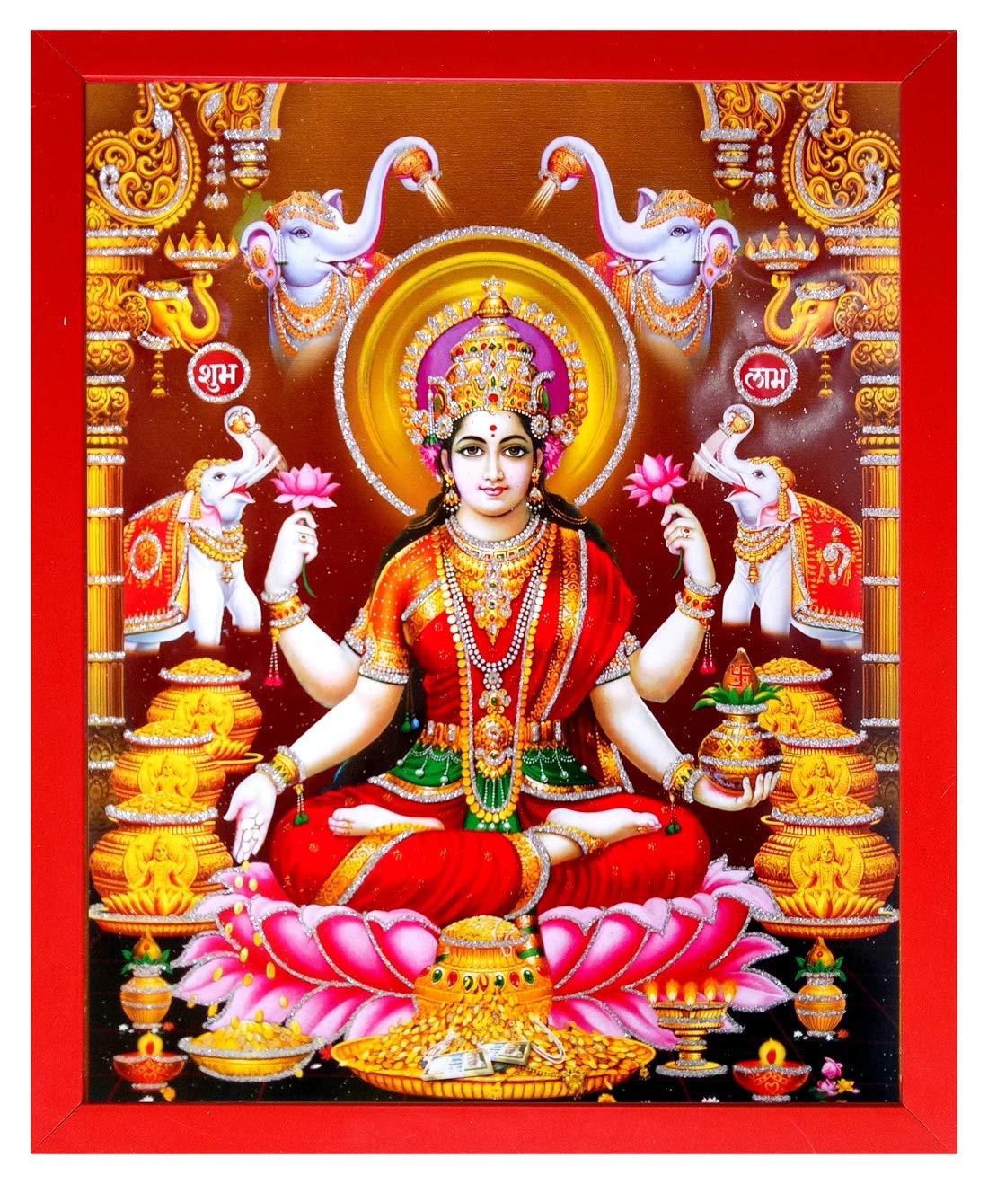 1100x1318 Shree Handicraft Poster of Shree Laxmi MATA Vaibhav laxmi Painting