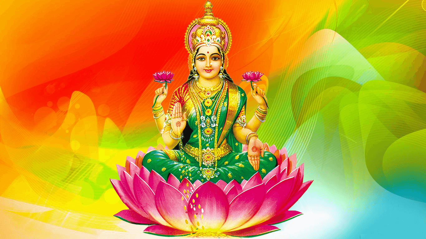 1366x768 Laxmi God Wallpaper