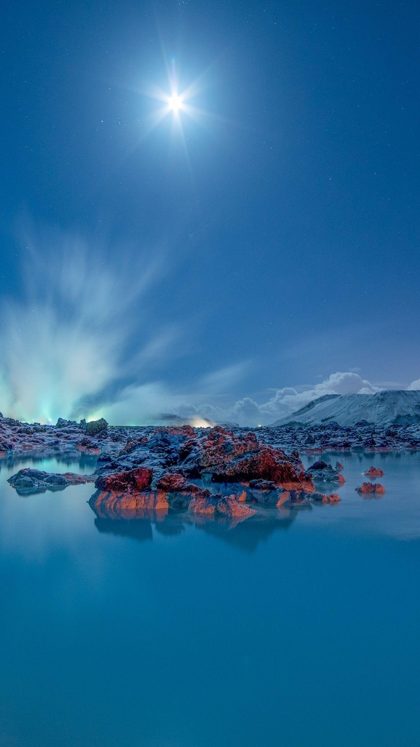 1440x2560 Blue Lake At Night Wallpaper For Mac's diary