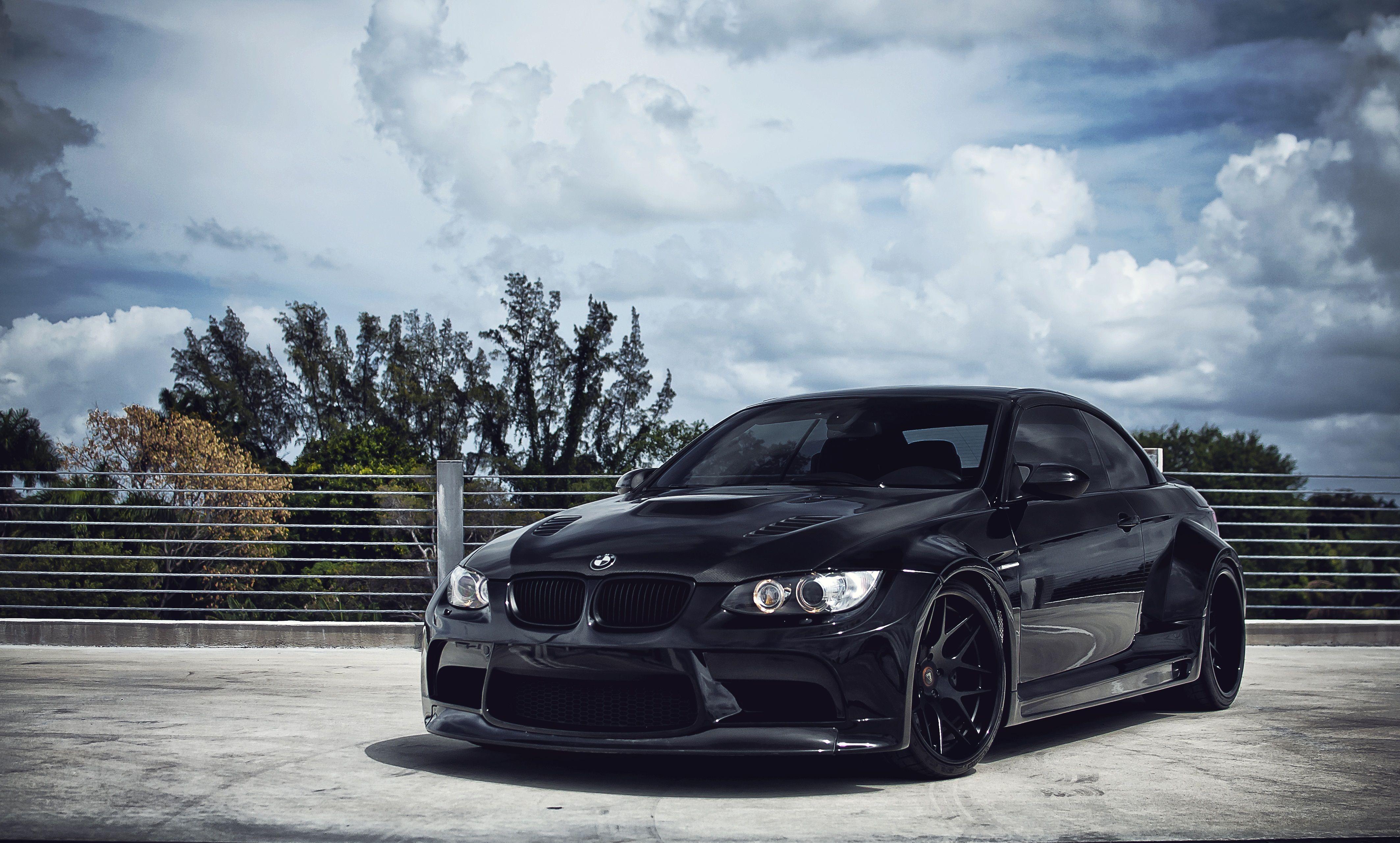 4253x2562 Free download 4K wallpaper Cars black sky BMW clouds M3