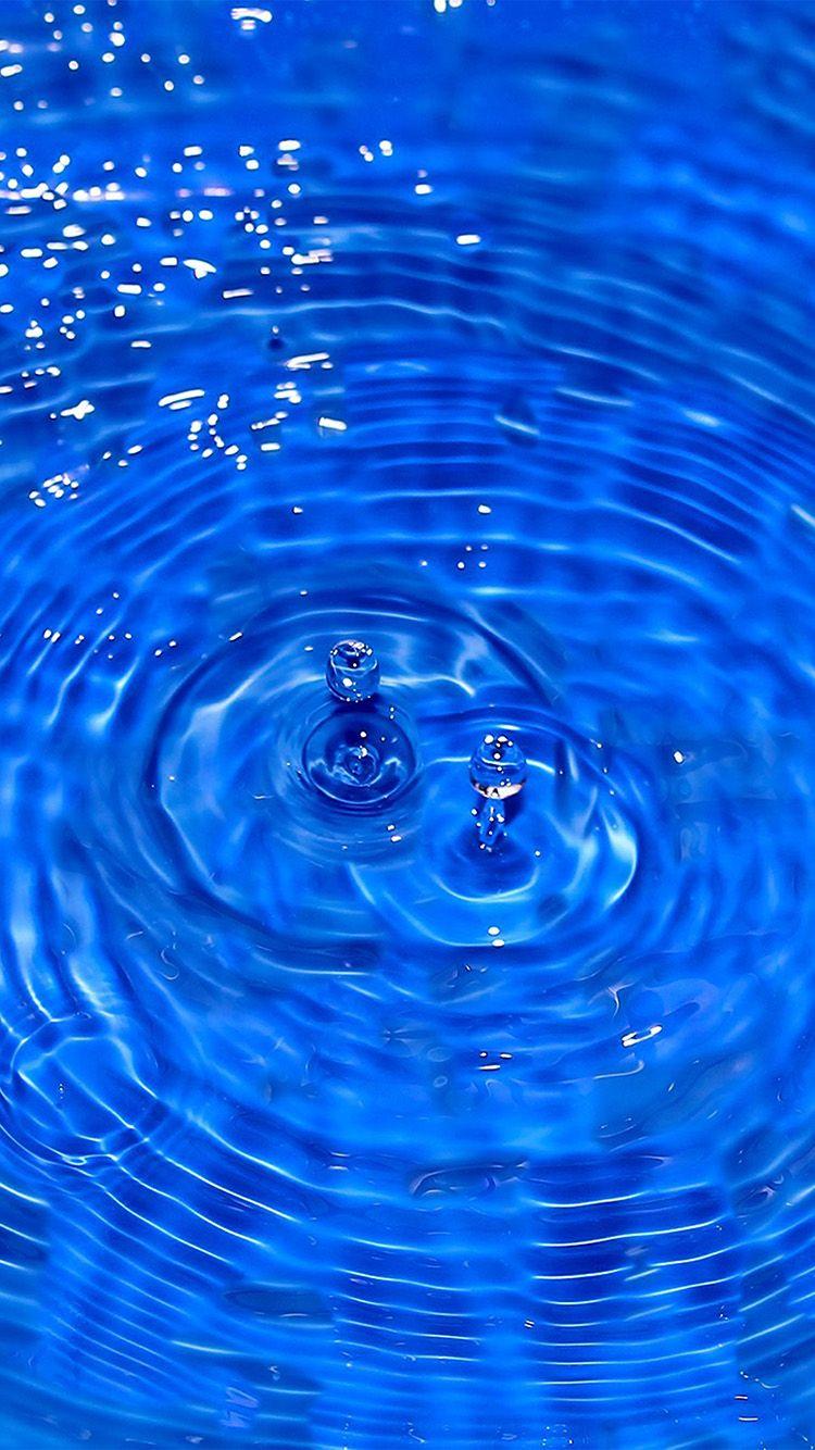 750x1334 Water Cool Blue Drop Swim