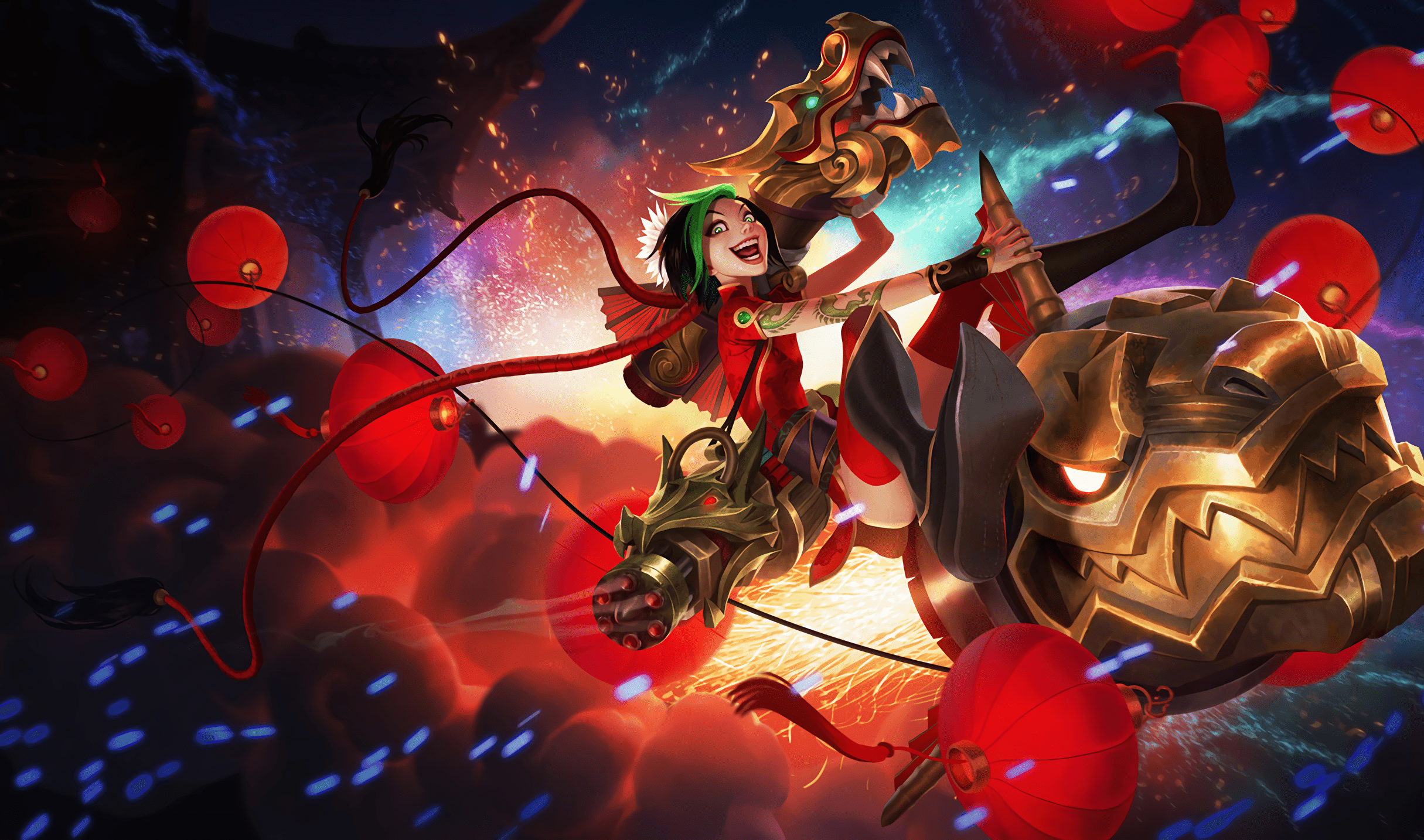 2430x1434 Jinx (League Of Legends) HD Wallpaper