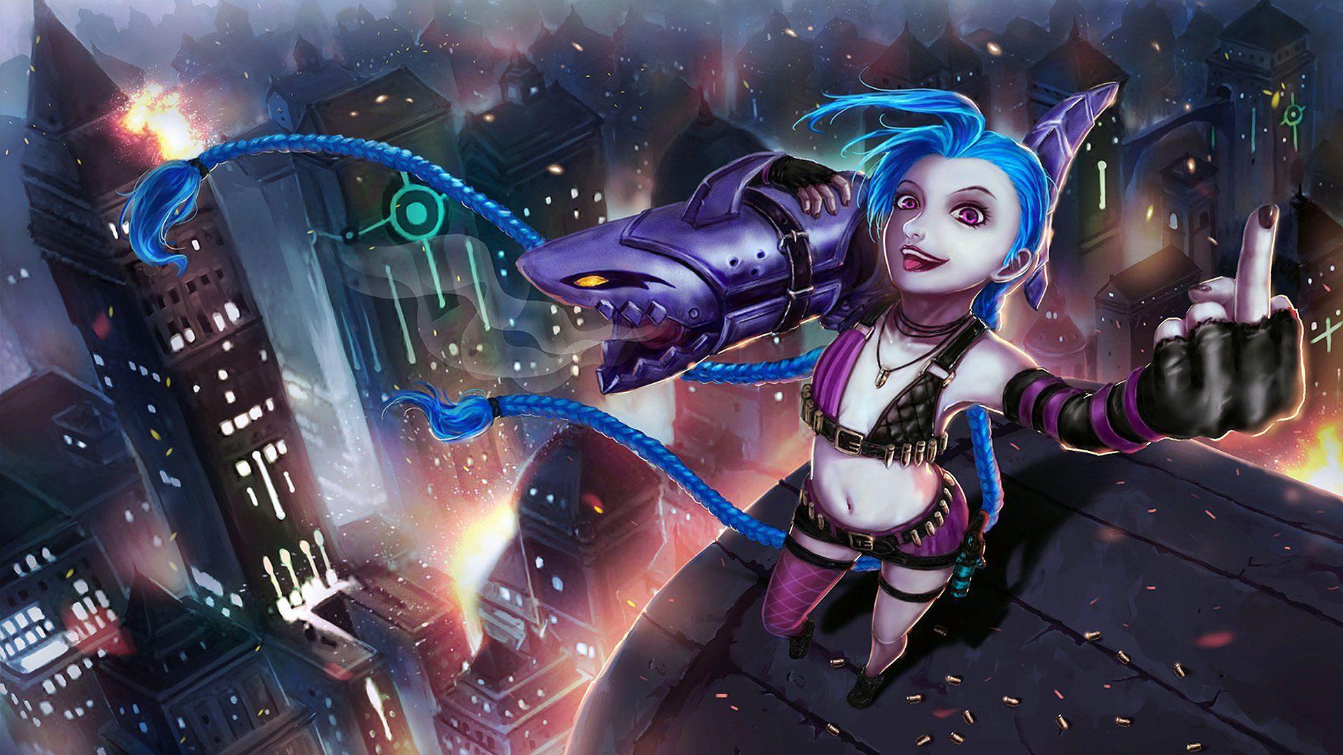 jinx league of legends wallpapers top free jinx league of legends backgrounds wallpaperaccess jinx league of legends wallpapers top