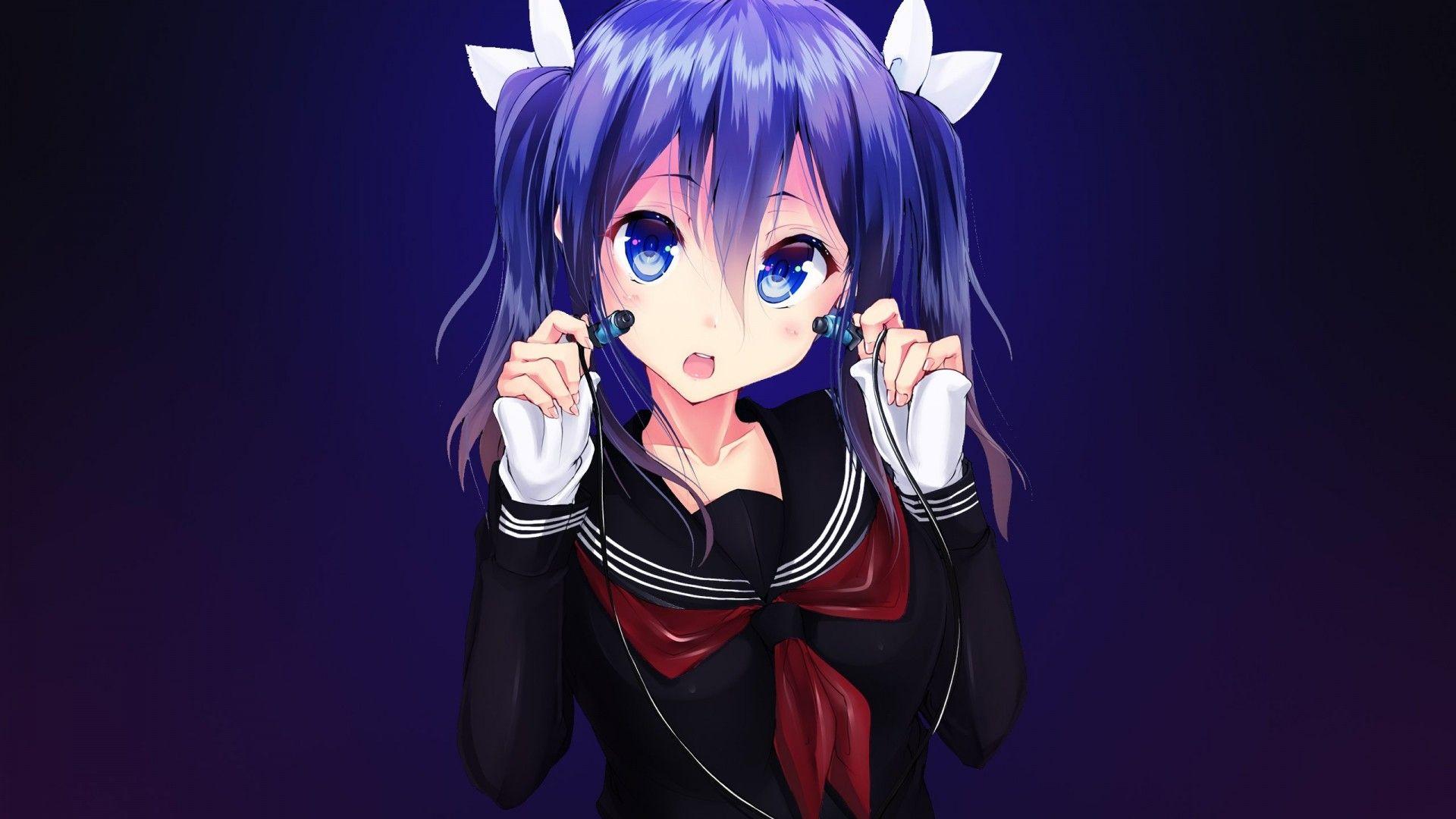 1920x1080 Wallpaper Anime girl, Music girl, HD, Anime / Editor's Picks