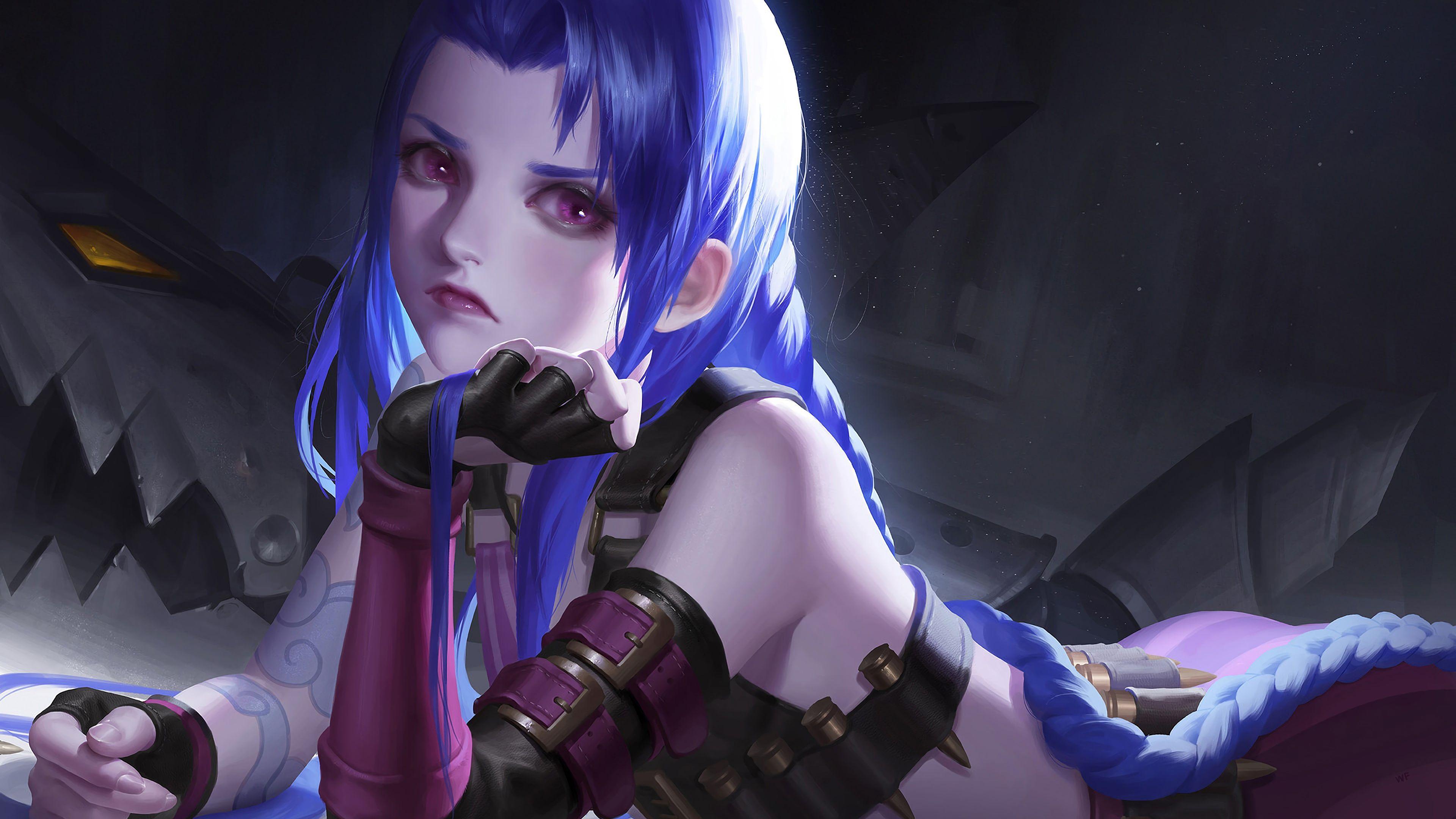 3840x2160 Jinx LoL League of Legends 4K