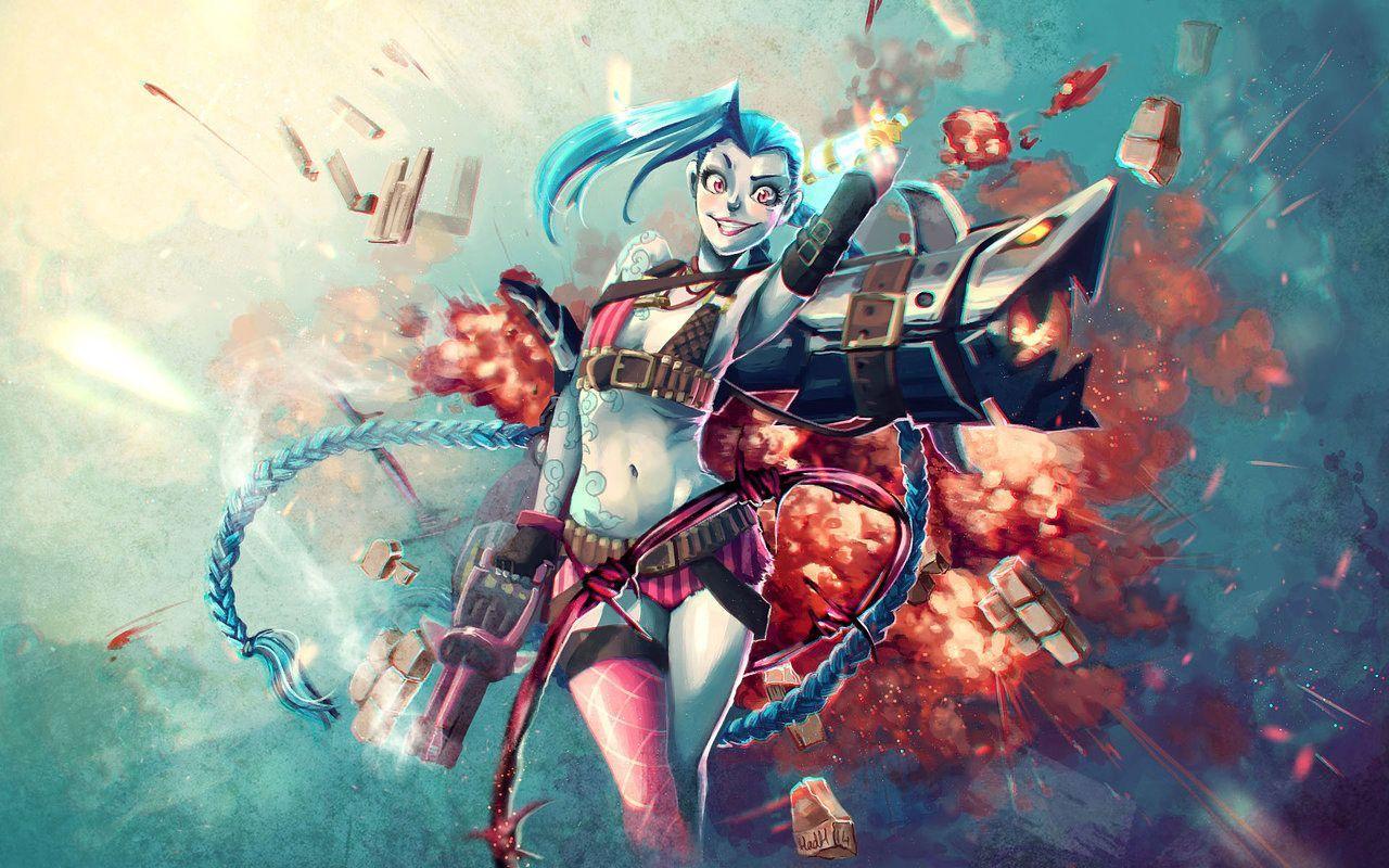 1280x800 Jinx (League Of Legends) Papéis de Parede HD. Planos de Fundo