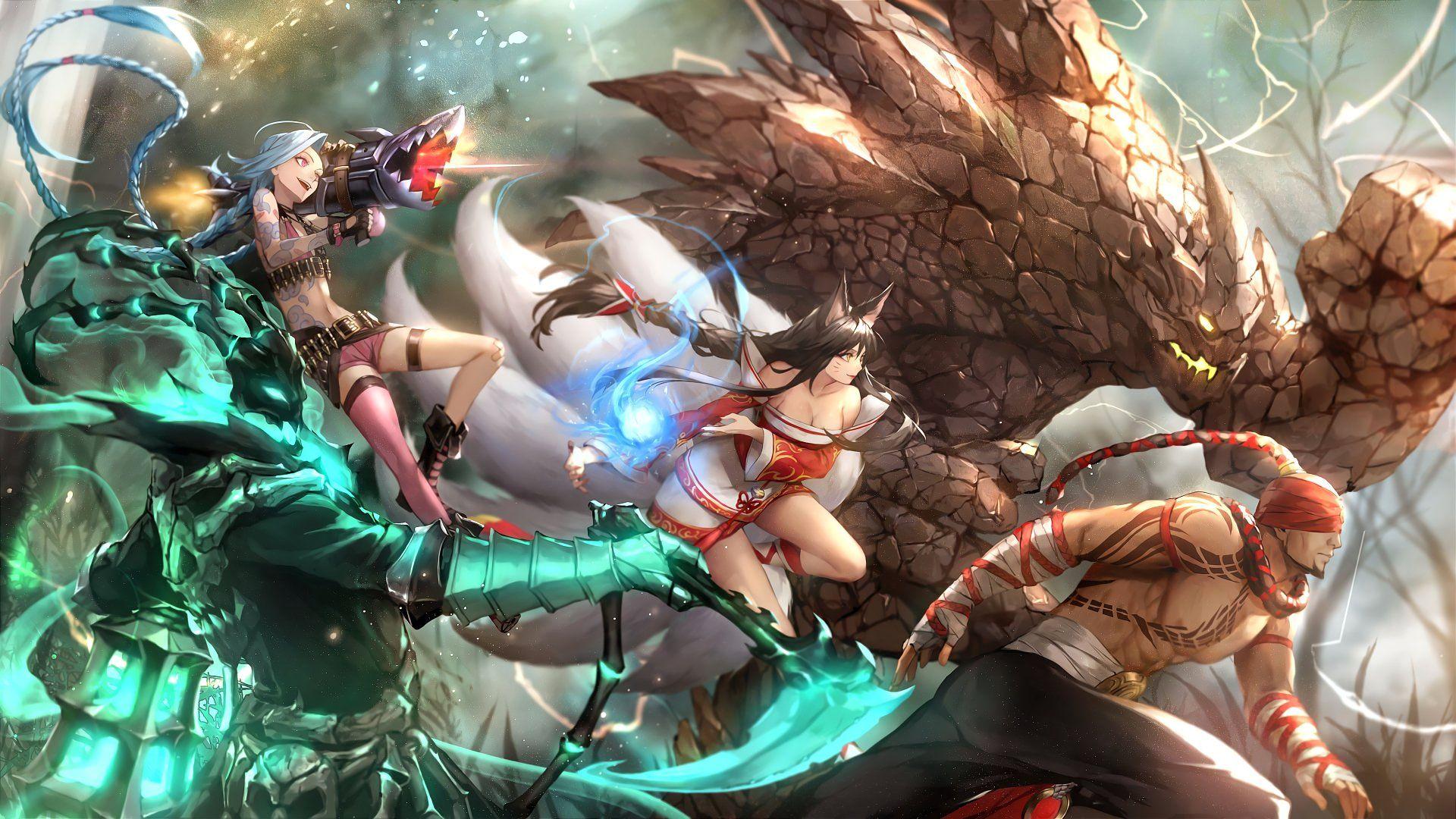 1920x1080 Jinx (League Of Legends) HD Wallpaper