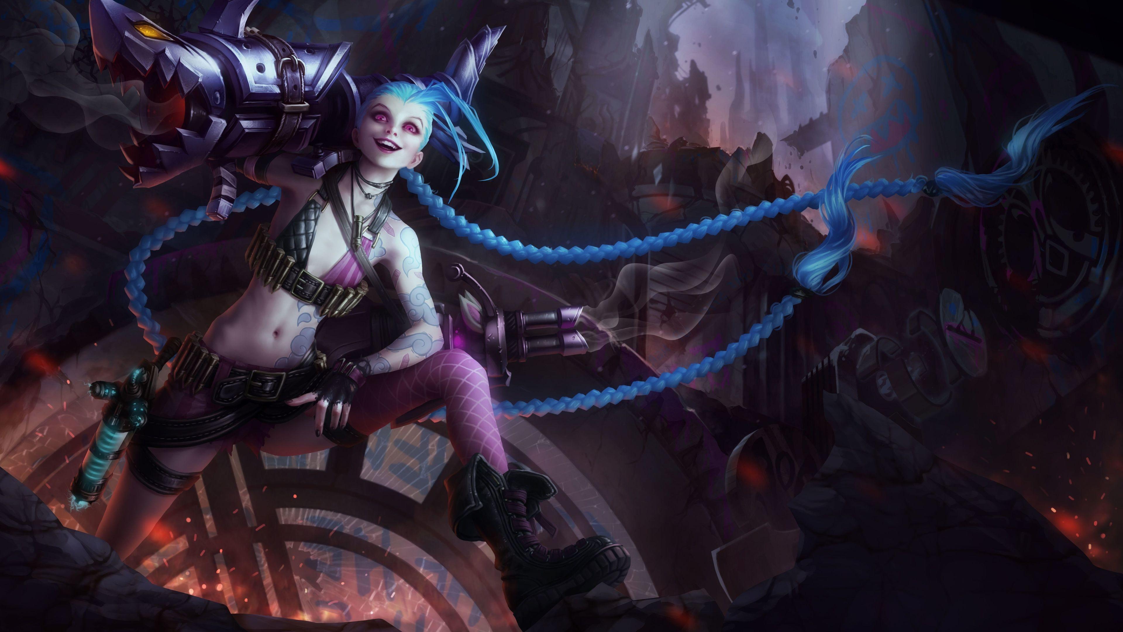 3840x2160 Wallpaper 4k League Of Legends Jinx 4k 4k Wallpaper, 5k