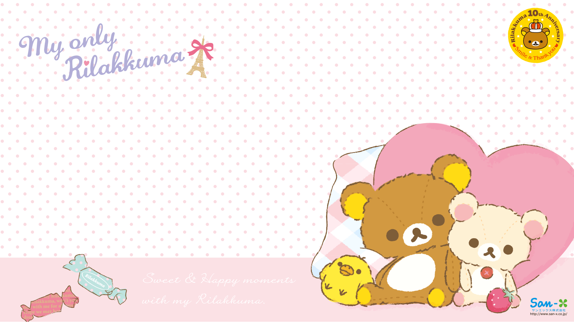 1920x1080 Rilakkuma Wallpaper