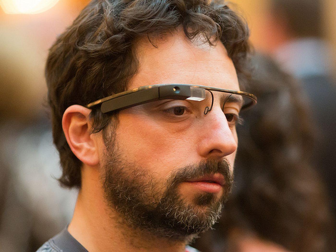 1400x1050 Google Project Glass Modeled By Sergey Brin: First High Res Photo