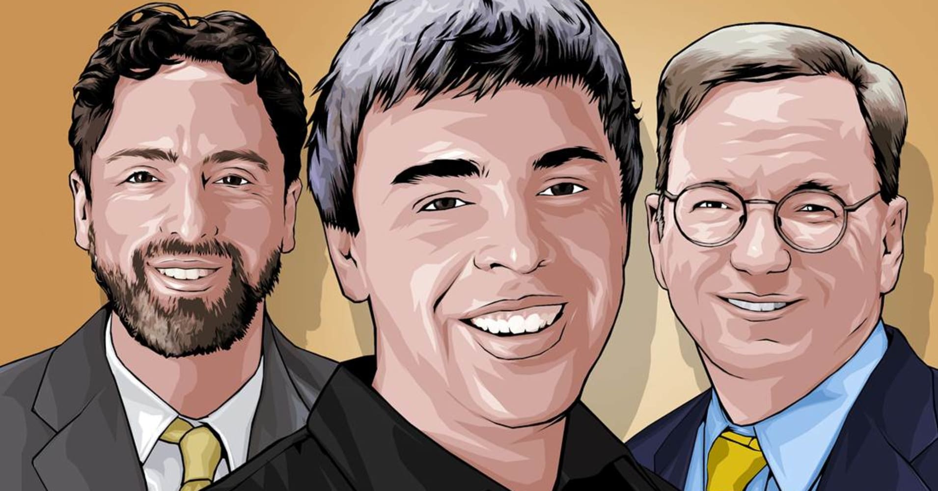 1910x1000 CNBC 25: Google Team Brin, Larry Page, Eric Schmidt