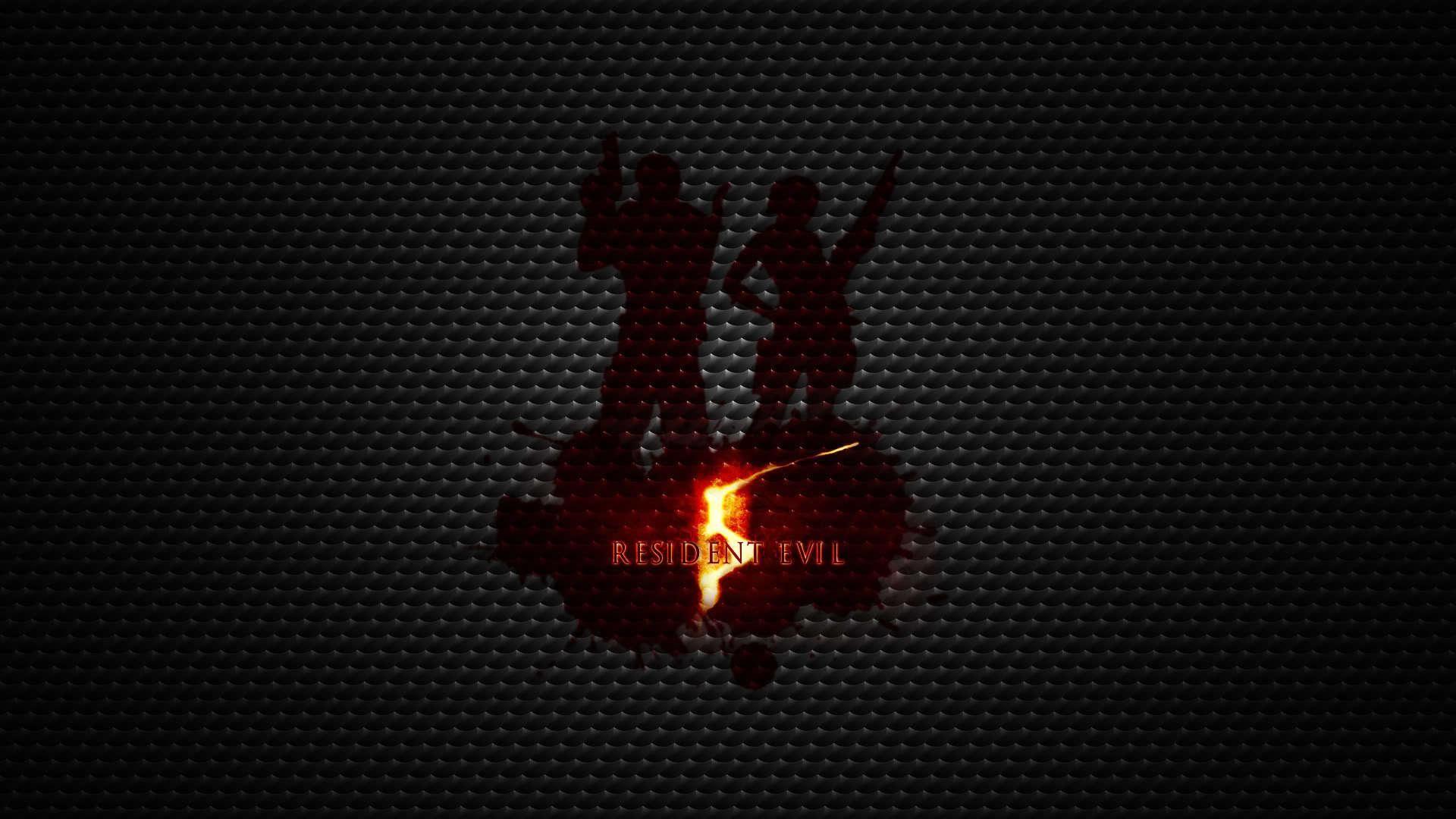 1920x1080 HD Resident Evil 5 logo Wallpaper