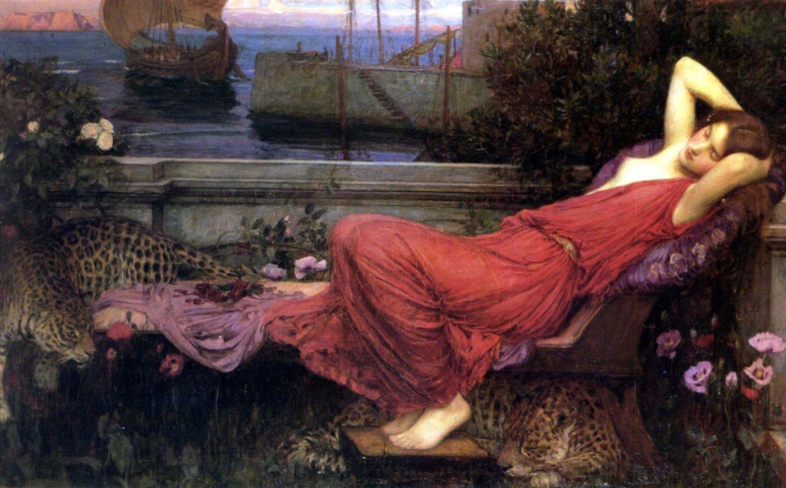 1608x1000 Waterhouse, John William : Fine Arts, 19th c. The Red List