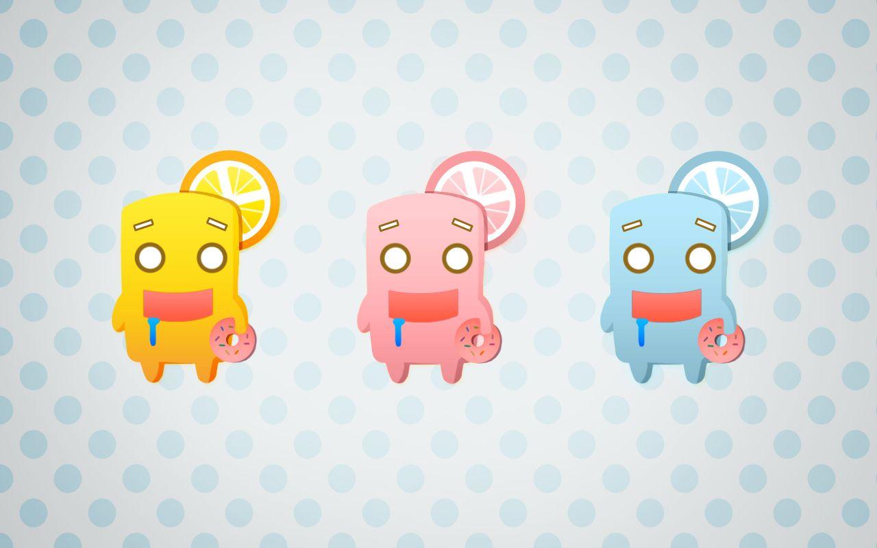 1280x800 Monster Cute Wallpaper