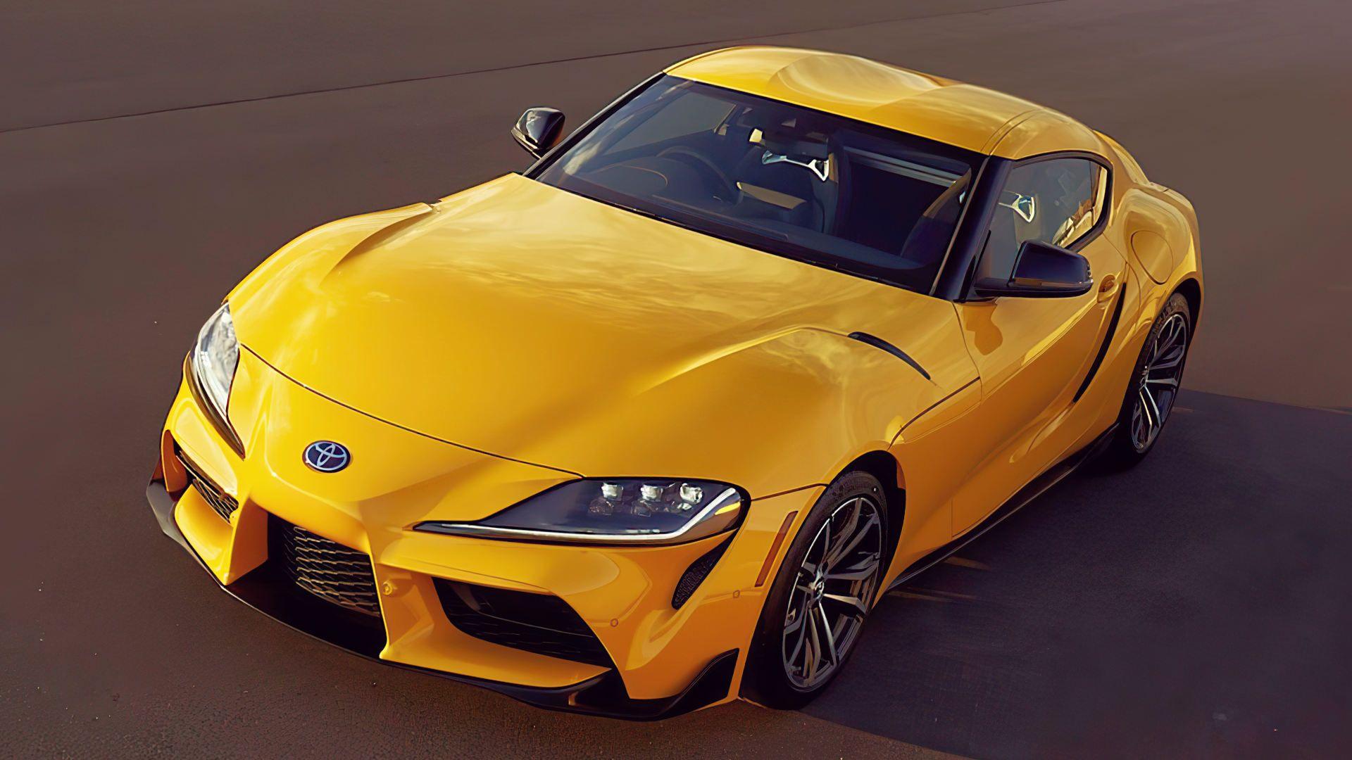 Toyota gr Supra 2020 желтая