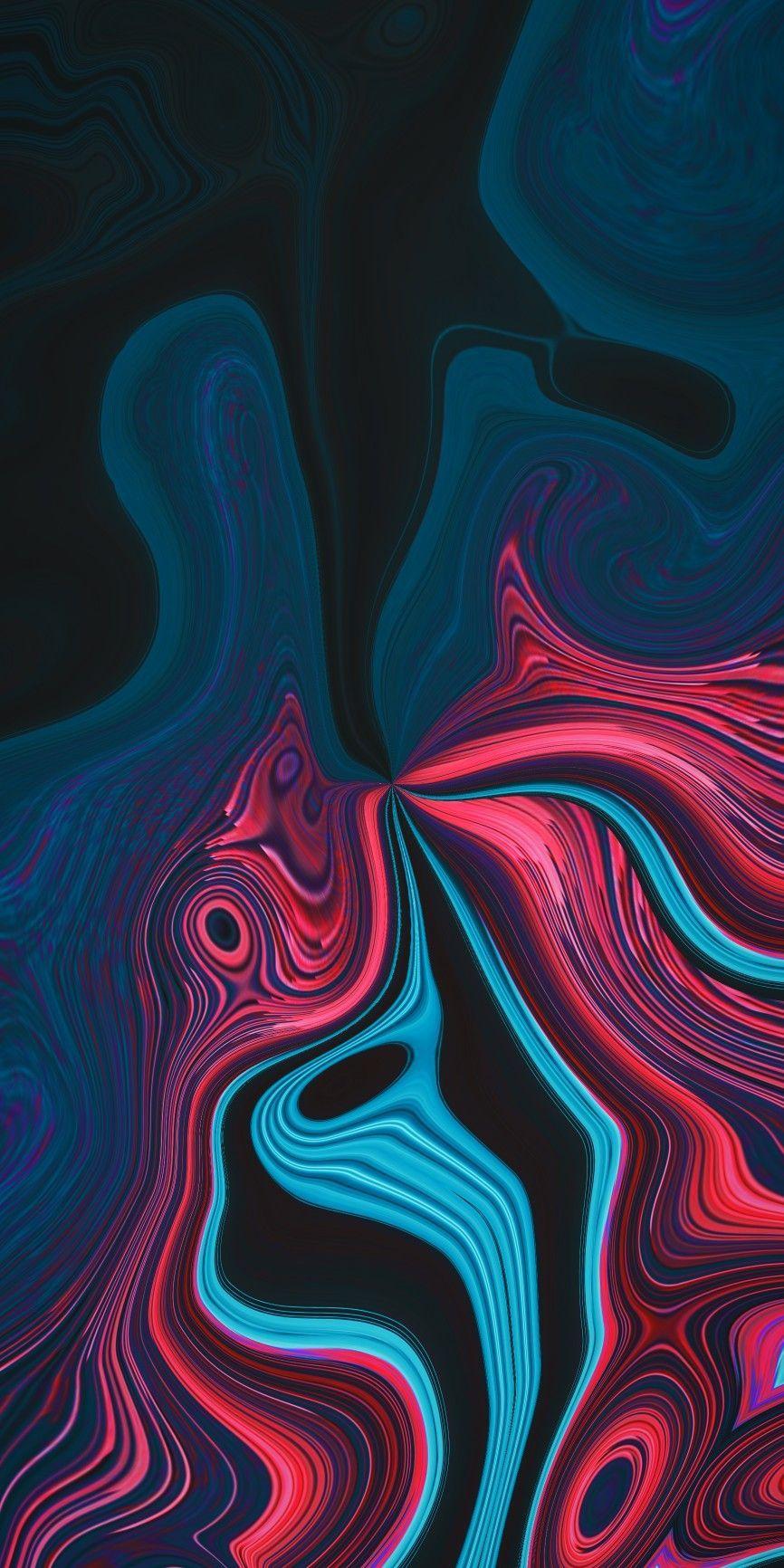 866x1732 Abstract °Amoled °Liquid °Gradient. Oil
