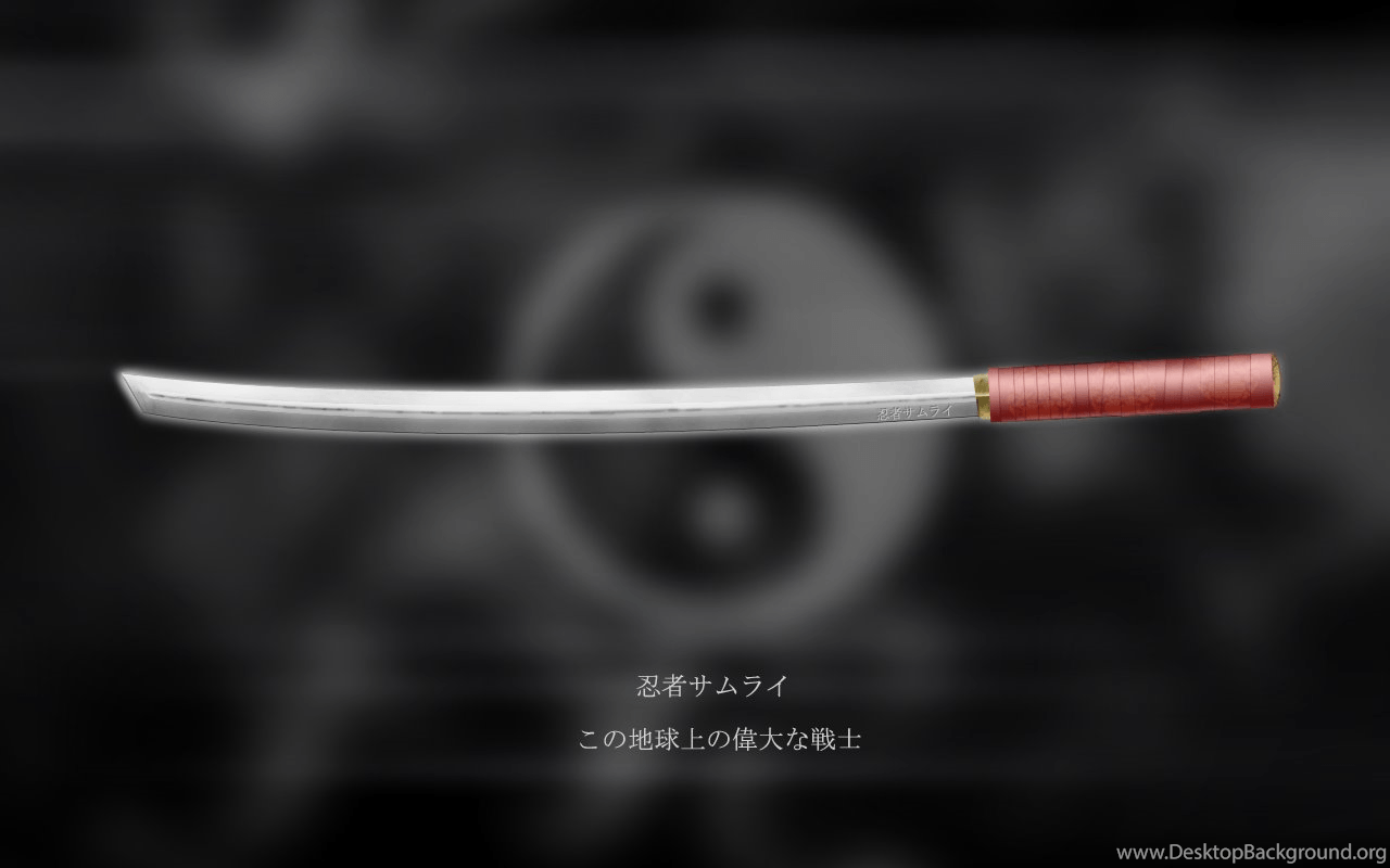 1280x800 Samurai Sword And Yin Yang