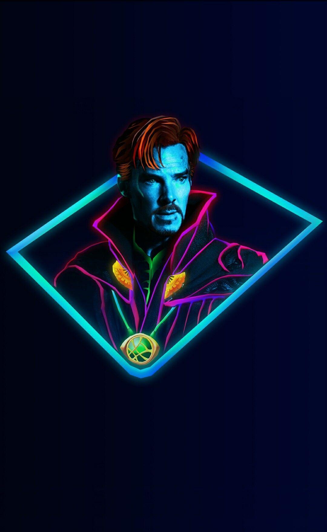 1080x1756 Free download Doctor StrangeMarvel Neon Wallpaper Dr Stephen