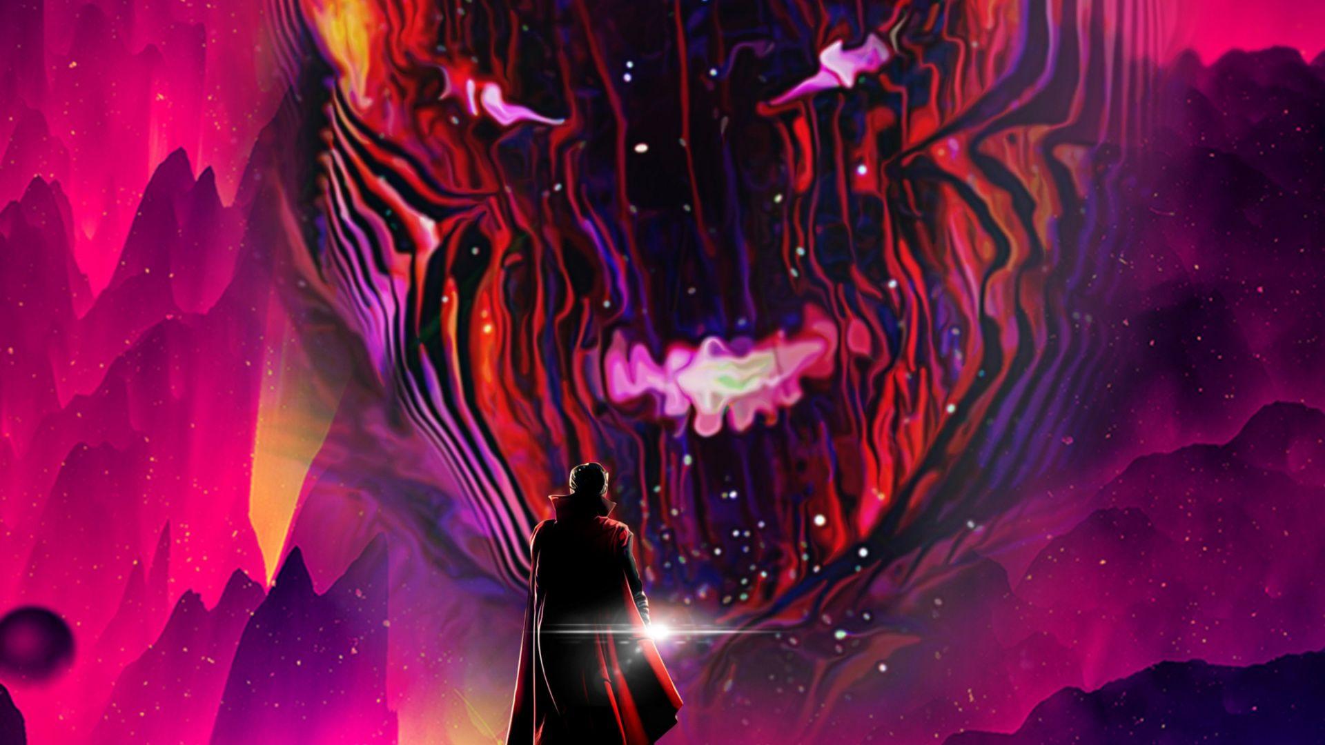 1920x1080 Download Doctor Strange, movie, dark dimension, fan art wallpaper, 1920x Full HD, HDTV, FHD, 1080p