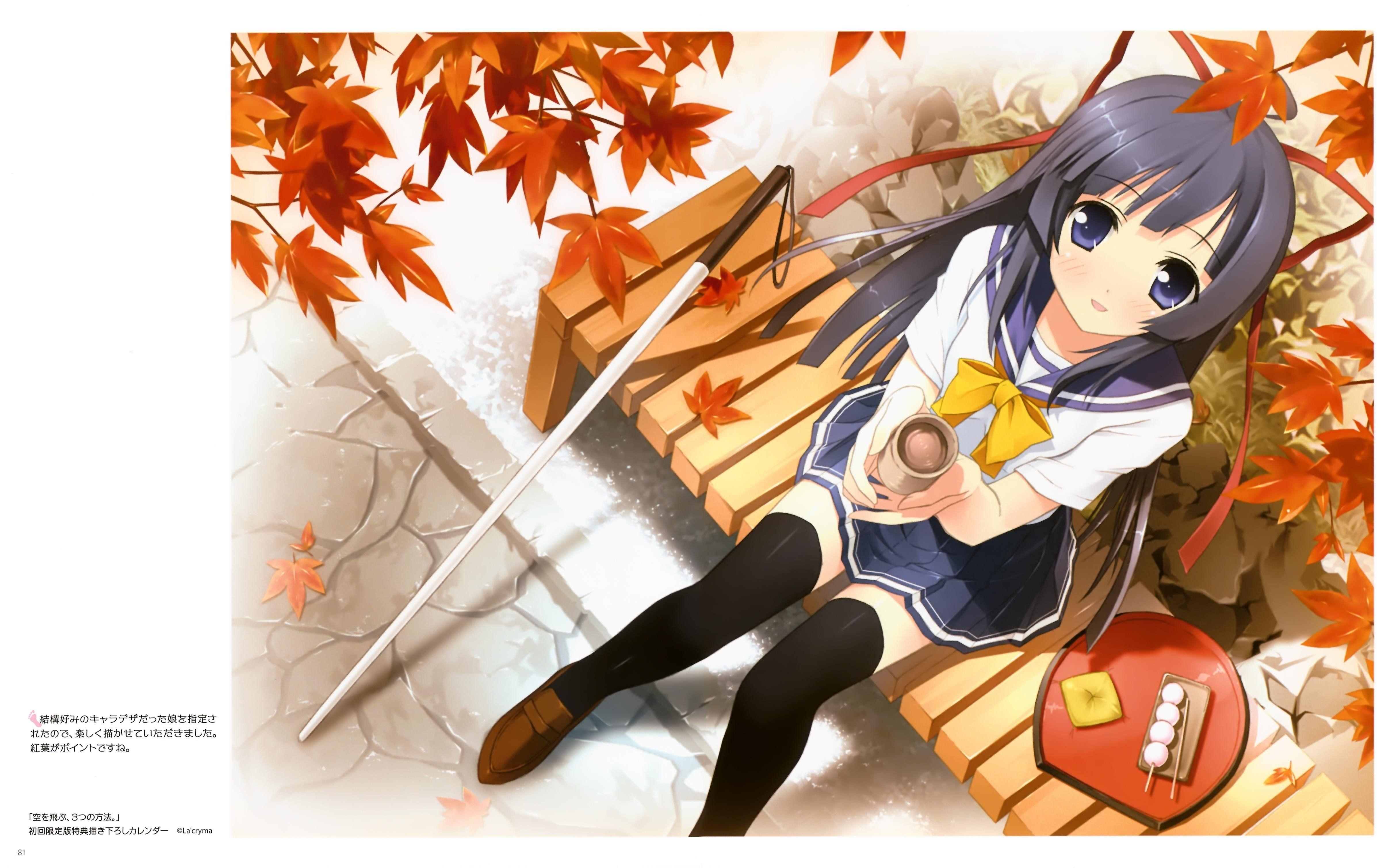 4868x3017 school, Uniforms, Artwork, Anime, Anime, Girls, Sailor, Uniforms