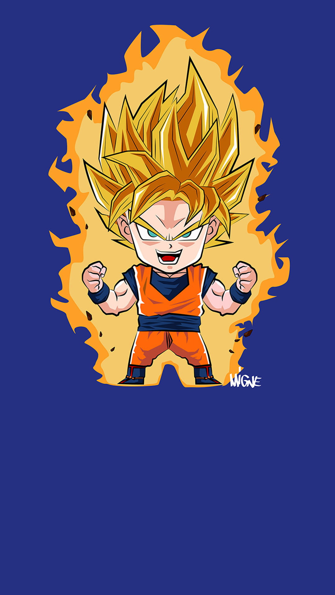 1080x1920 Dragon Ball Super Saiyan Goku illustration, Dragon Ball, Dragon Ball Z, illustration HD wallpaper