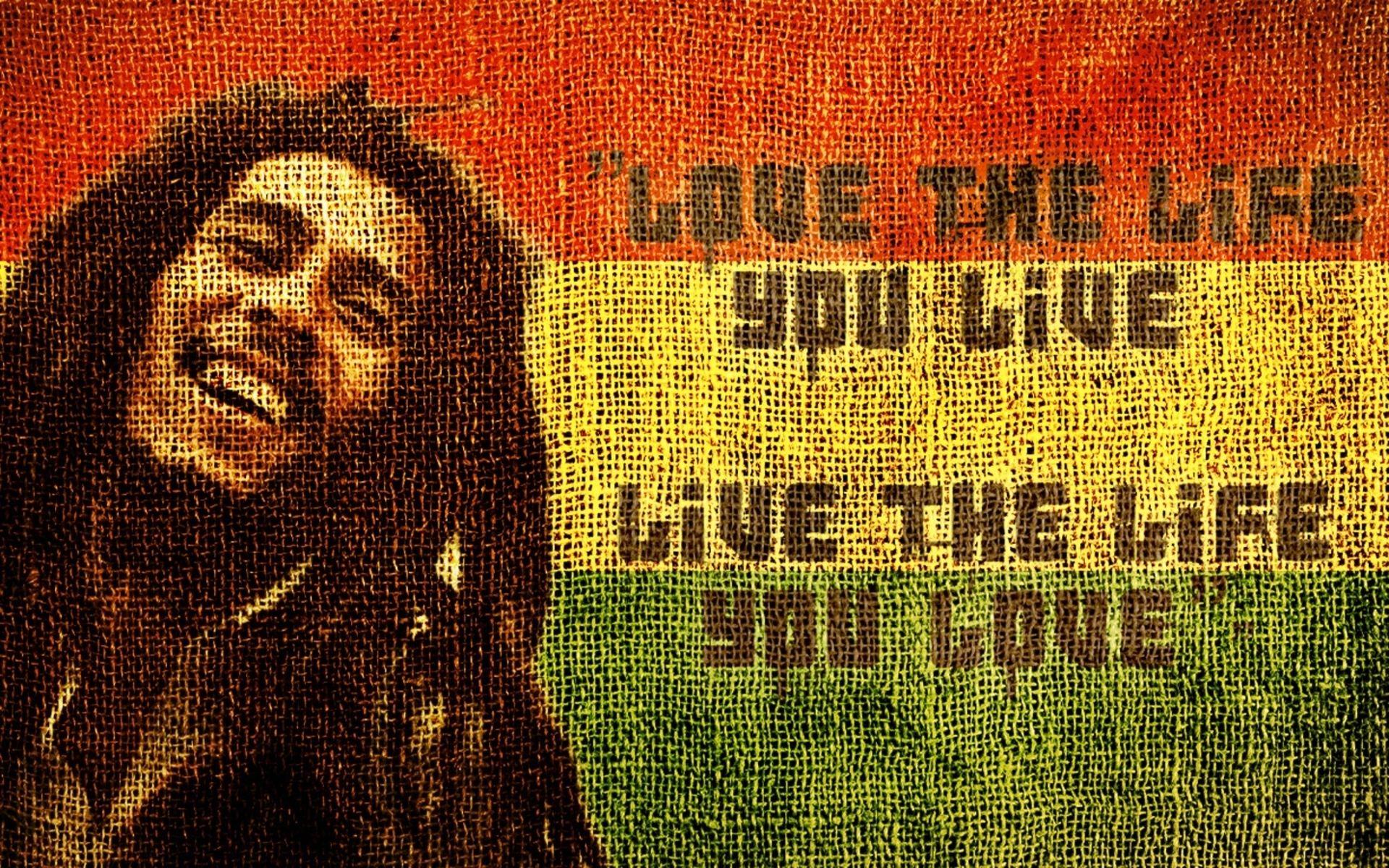 1920x1200 Bob Marley Love The Life You Live 7354 HD wallpaper